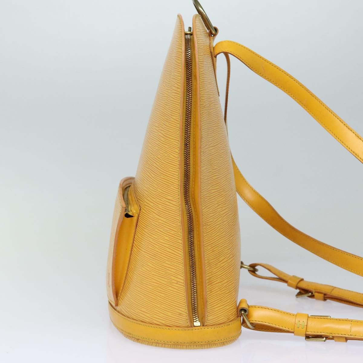 Louis Vuitton Gobelins Yellow Leather Backpack Bag (Pre-Owned) Size ONE SIZE - 3 Thumbnail