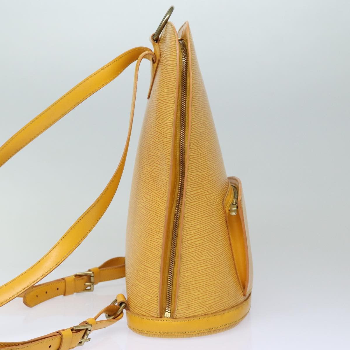 Louis Vuitton Gobelins Yellow Leather Backpack Bag (Pre-Owned) Size ONE SIZE - 4 Thumbnail