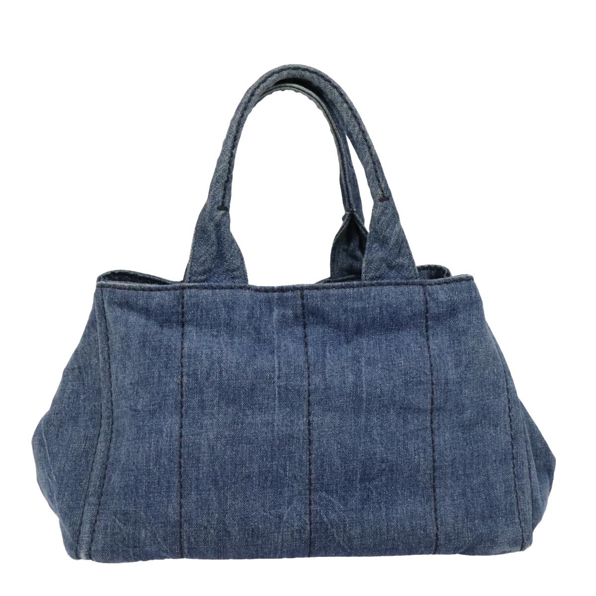 Prada Canapa Navy Canvas Handbag (Pre-Owned) Size ONE SIZE - 2 Thumbnail