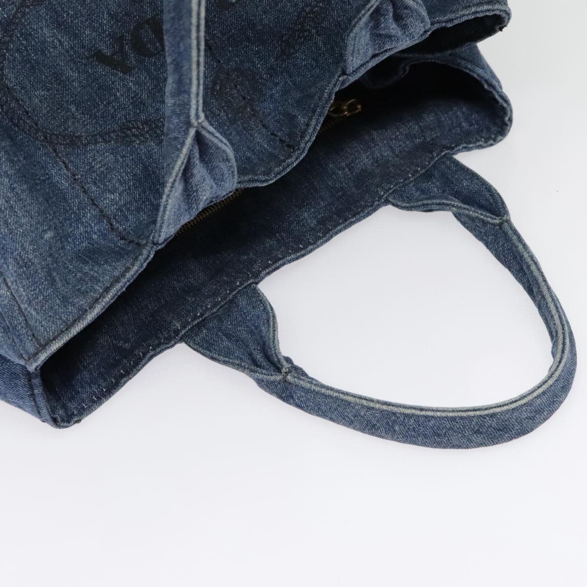Prada Canapa Navy Canvas Handbag (Pre-Owned) Size ONE SIZE - 17 Thumbnail