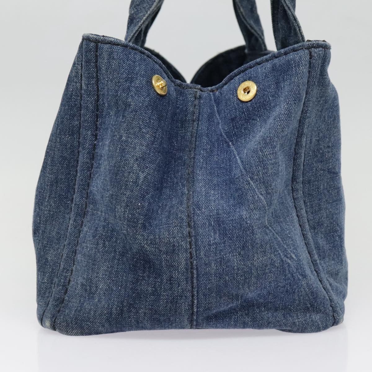 Prada Canapa Navy Canvas Handbag (Pre-Owned) Size ONE SIZE - 3 Thumbnail