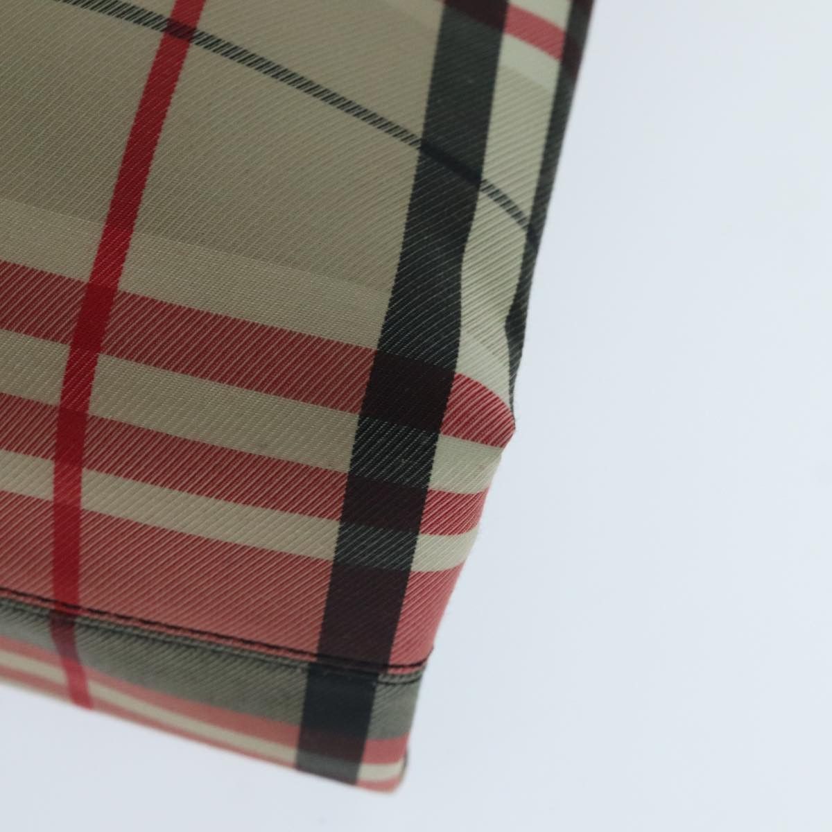 Burberry Nova Check Red Canvas Tote Bag (Pre-Owned) Size ONE SIZE - 9 Thumbnail