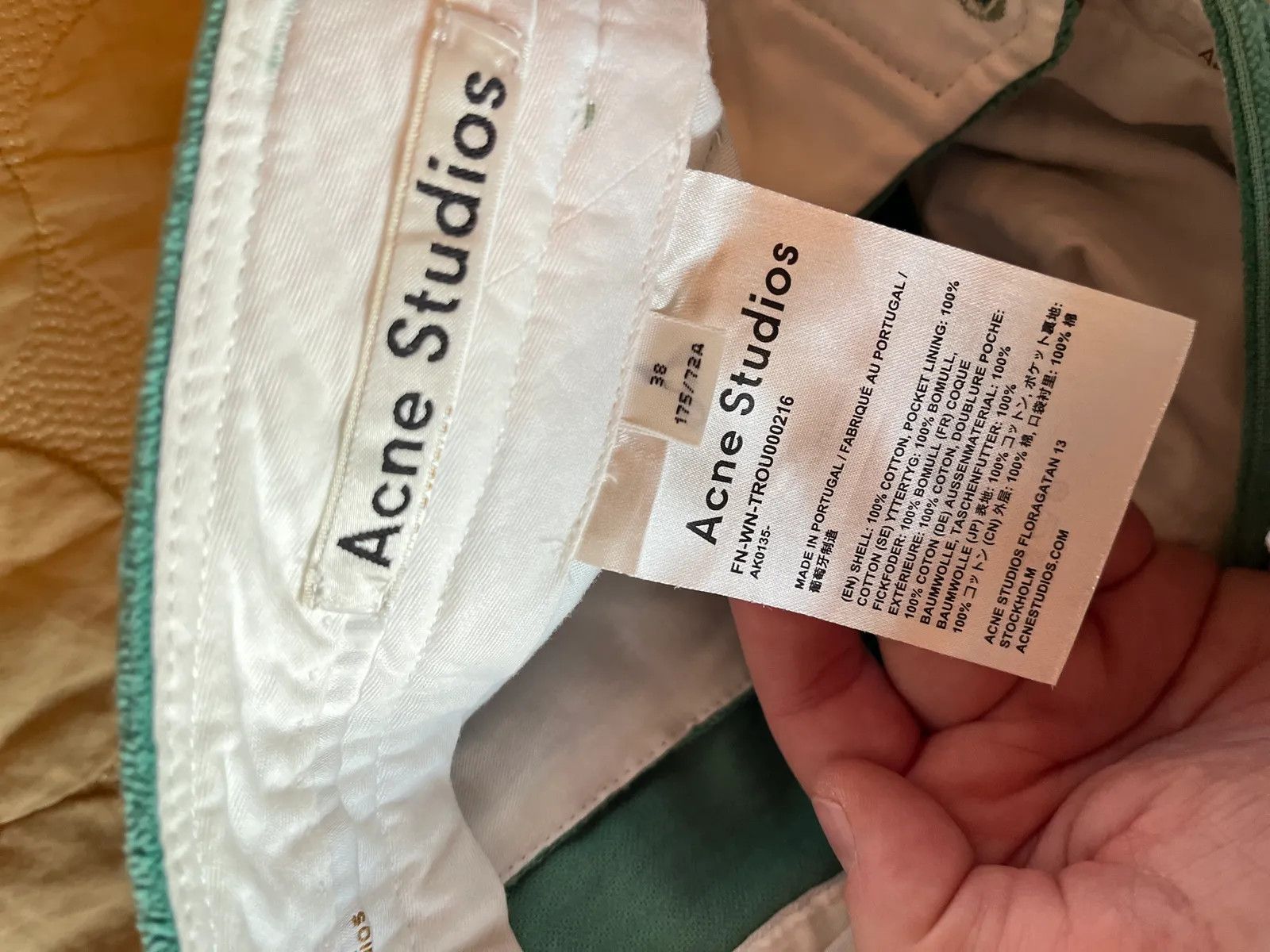 Acne Studios Acne Studios Flared corduroy trousers dusty green Pants Size 27" / US 4 / IT 40 - 4 Thumbnail