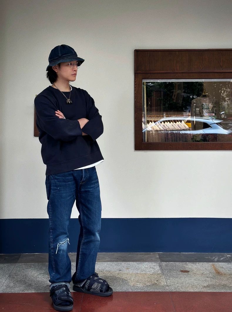 Visvim ICT Bucket Cap Dry Denim. Visvim ICT bucket cap dry denim