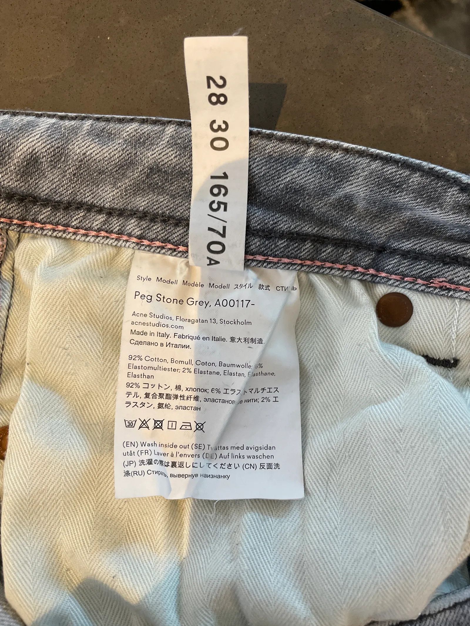 Acne Studios Acne Studios Peg stone grey Jeans Size 28" / US 6 / IT 42 - 3 Thumbnail