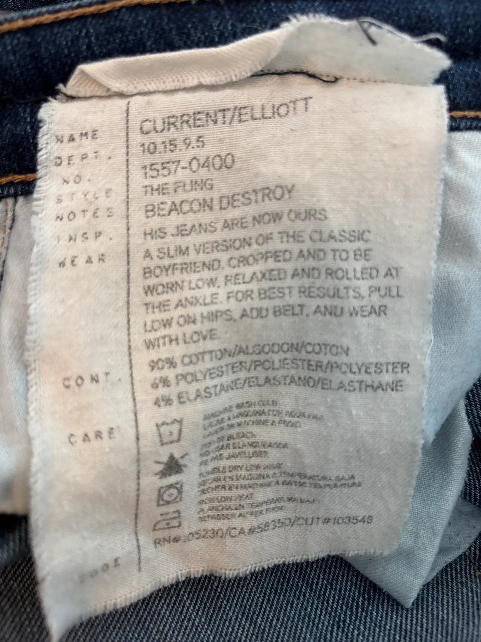 Current/Elliot Current/Elliott The Fling Jeans Size 25" / US 0 / IT 36 - 3 Thumbnail
