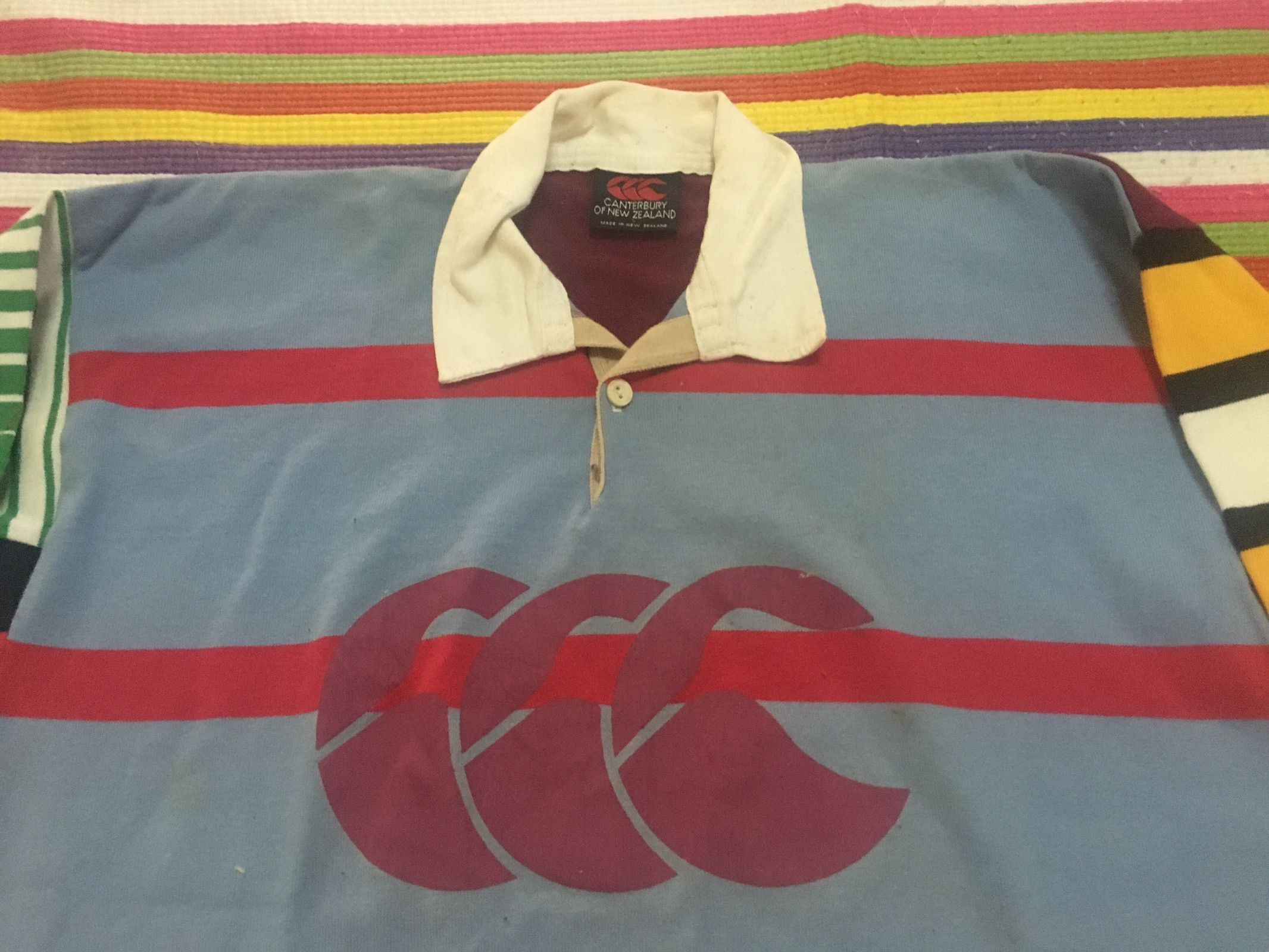 Canterbury Of New Zealand Rugby Shirt Ugly Men Large