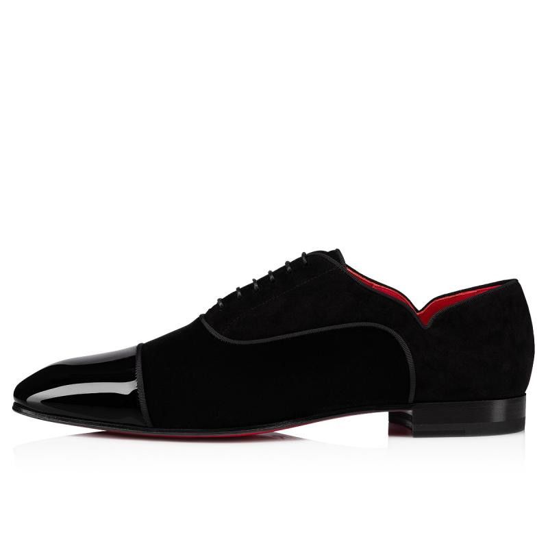 Christian Louboutin Greggy Chic Flat Patent Leather&Velours Size US 7 / EU 40 - 2 Thumbnail