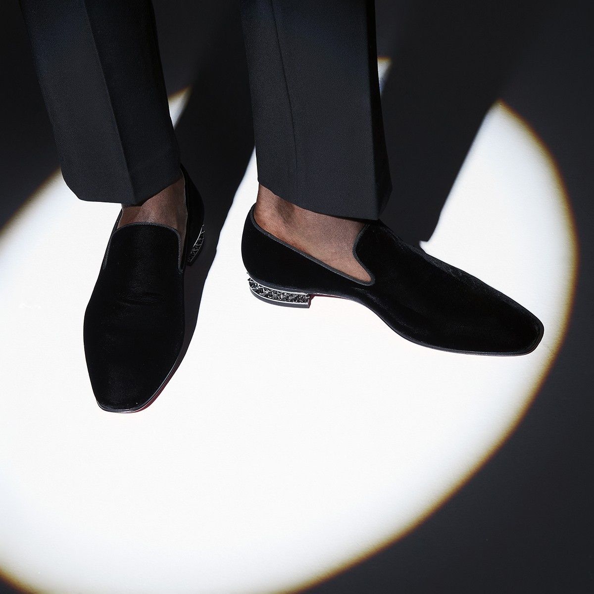 Christian Louboutin Dandyrocks Flat Velvet Size US 6 / EU 39 - 6 Thumbnail