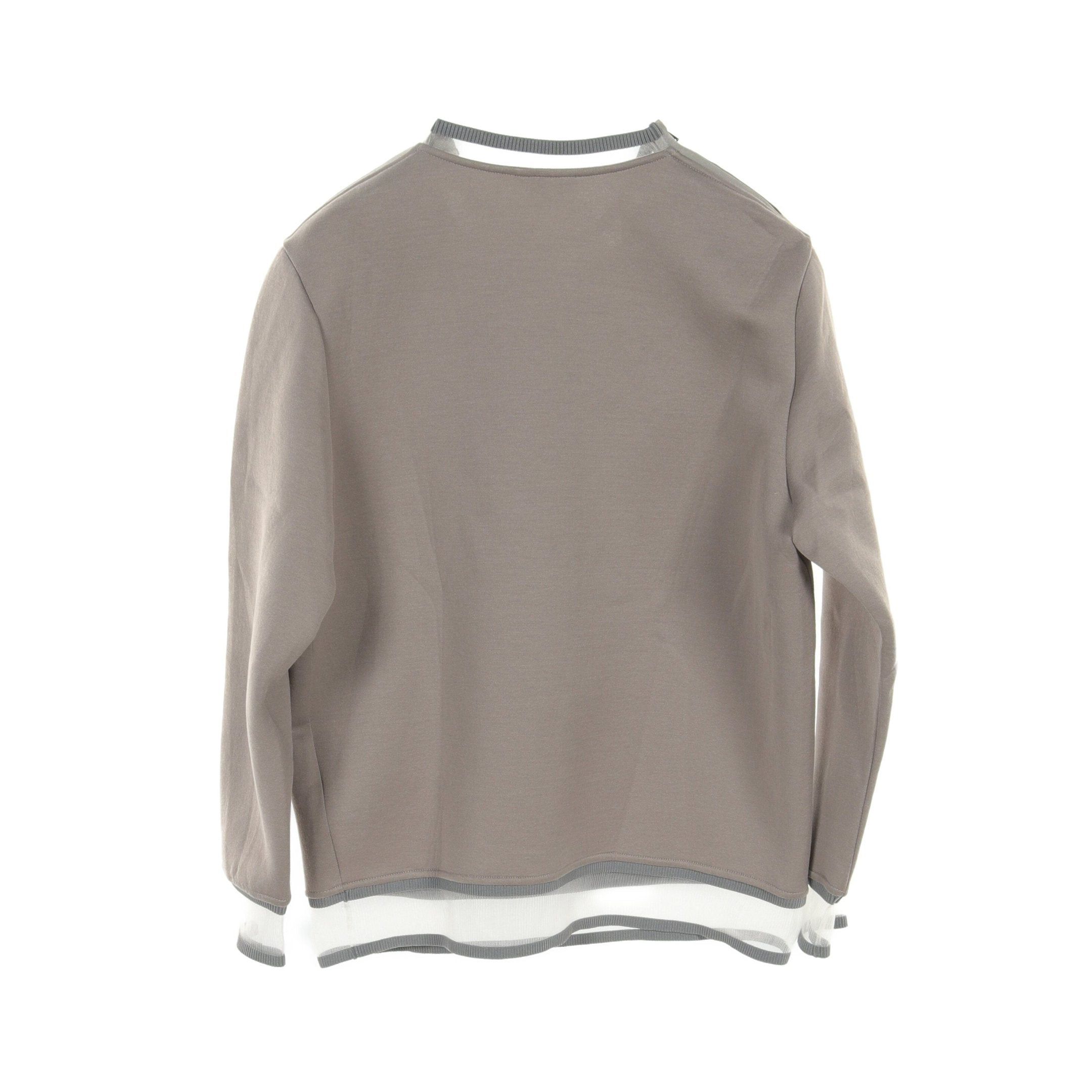 Fendi Fendi Karl Loves Sweatshirt Lagerfeld Mesh Switching Cotton Nylon Gray Size ONE SIZE - 2 Thumbnail