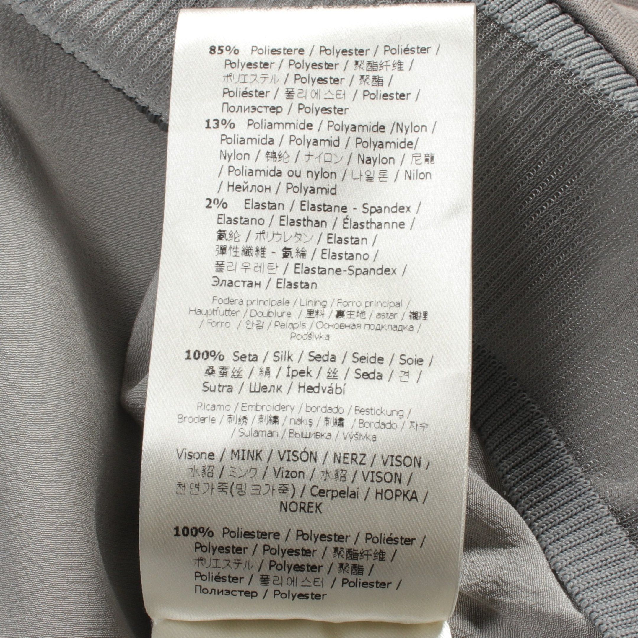 Fendi Fendi Karl Loves Sweatshirt Lagerfeld Mesh Switching Cotton Nylon Gray Size ONE SIZE - 6 Thumbnail