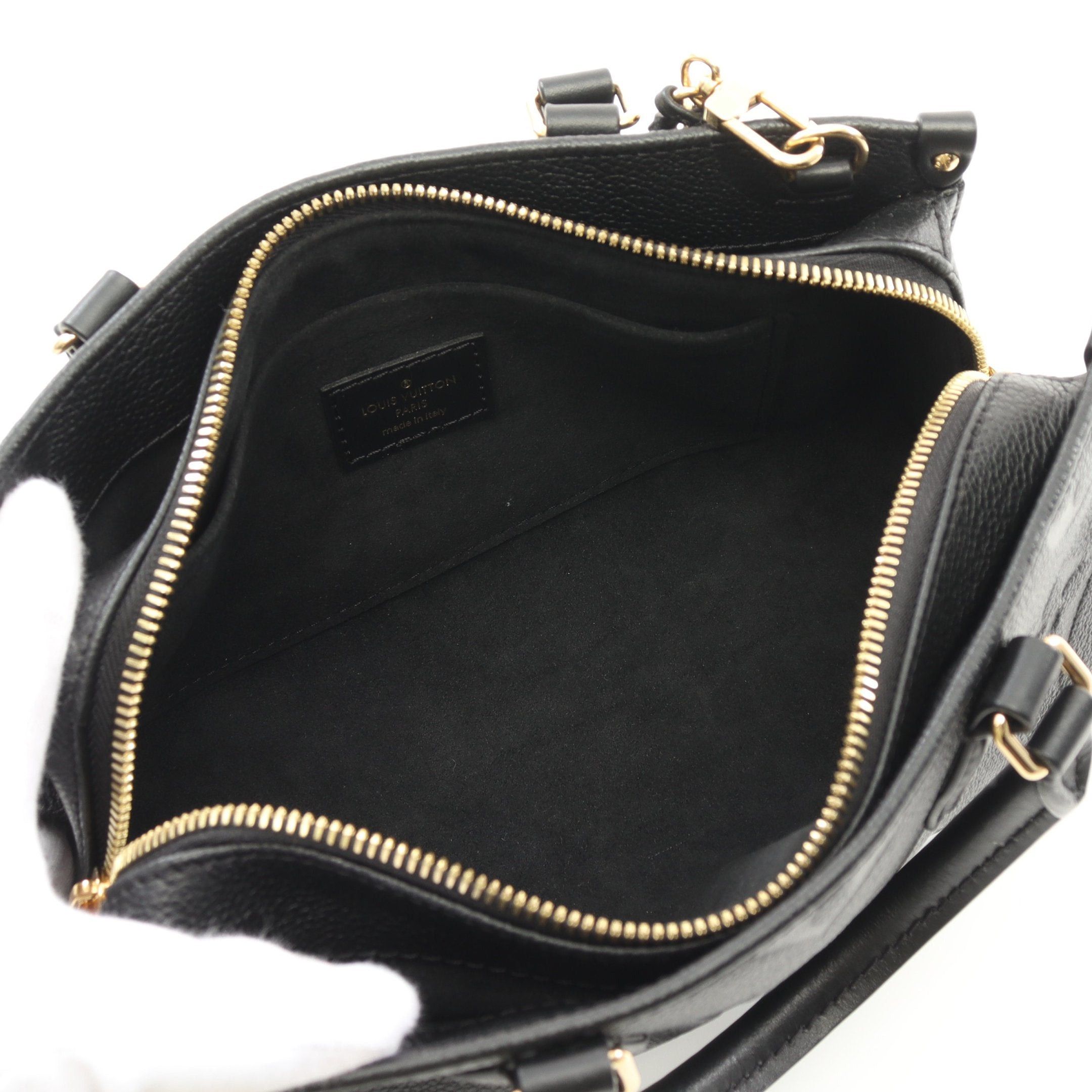Louis Vuitton Louis Vuitton On The Go Ew Monogram Empreinte Noir Handbag Leather Black Size ONE SIZE - 3 Thumbnail