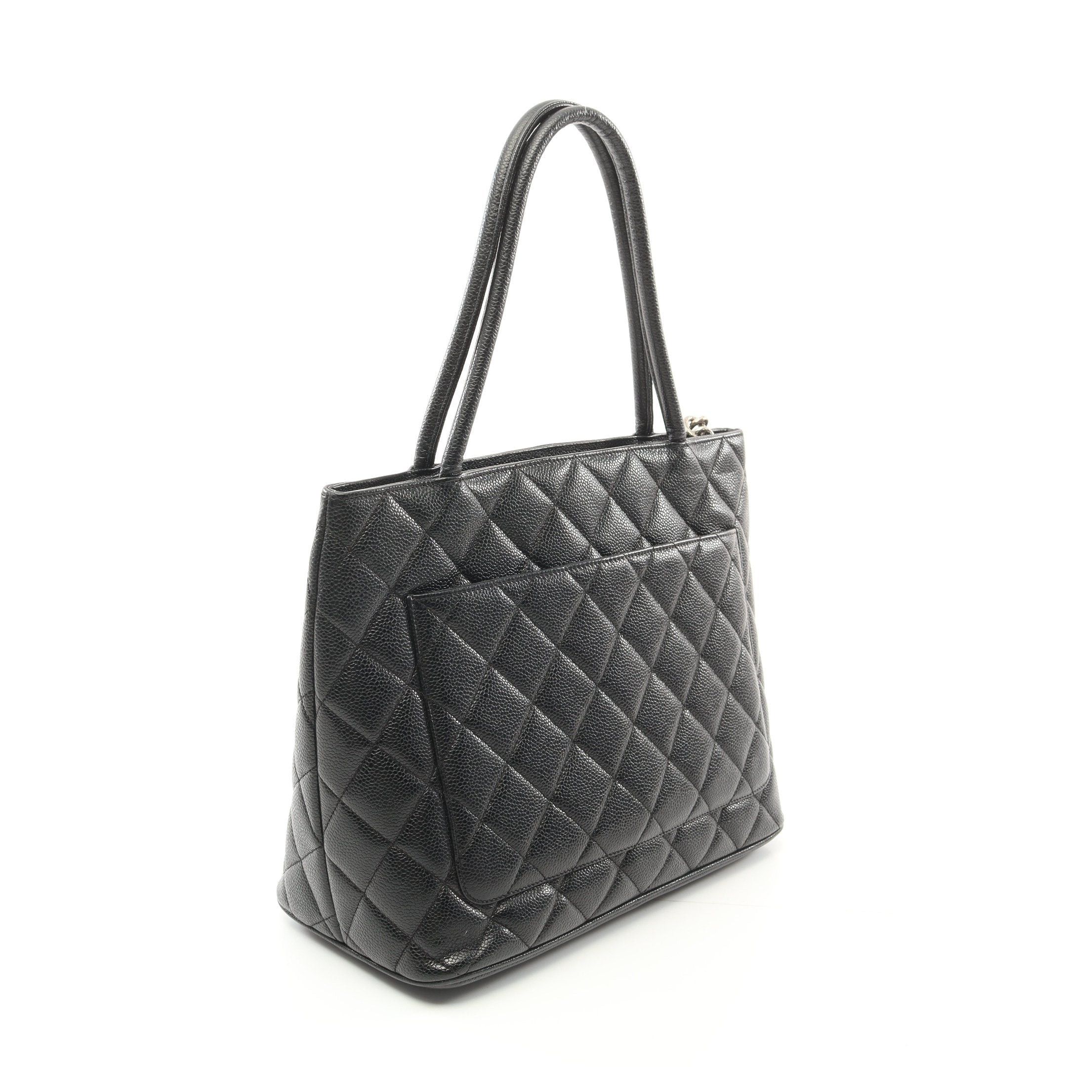 Chanel Chanel Reissue Tote Handbag Bag Caviar Skin Black Silver Hardware Size ONE SIZE - 2 Thumbnail