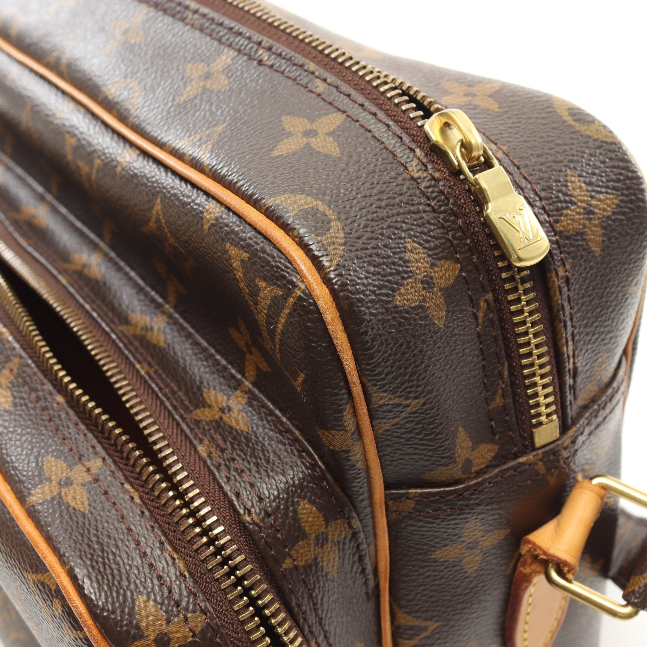 Louis Vuitton Louis Vuitton Nil Monogram Shoulder Bag Leather Brown Size ONE SIZE - 8 Thumbnail