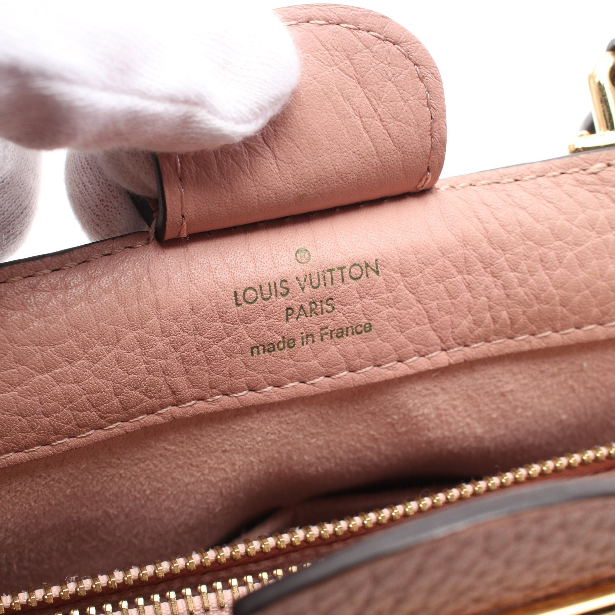 Louis Vuitton Louis Vuitton Brittany Damier Ebene Magnolia Handbag Leather Brown Coral Pink Size ONE SIZE - 4 Thumbnail