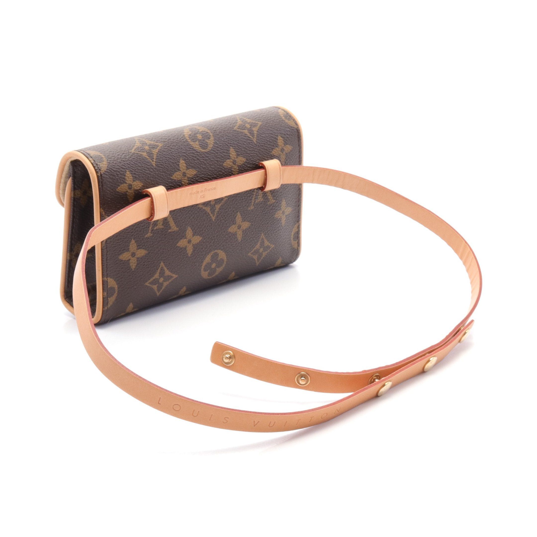 Louis Vuitton Louis Vuitton Pochette Florentine Monogram Body Bag Waist Leather Brown With Xs Size Belt Size ONE SIZE - 2 Thumbnail