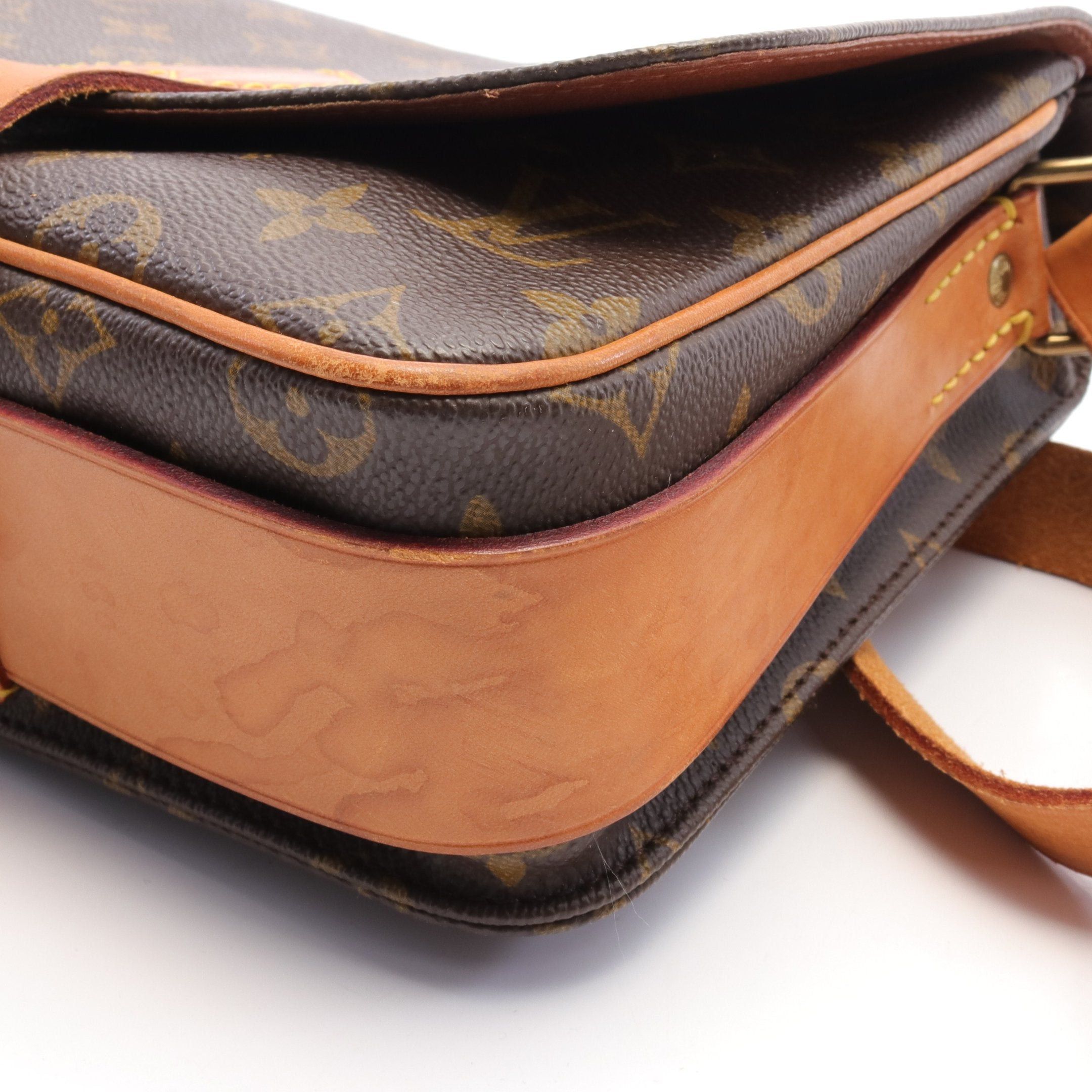 Louis Vuitton Louis Vuitton Cartesier Mm Monogram Shoulder Bag Leather Brown Size ONE SIZE - 7 Thumbnail