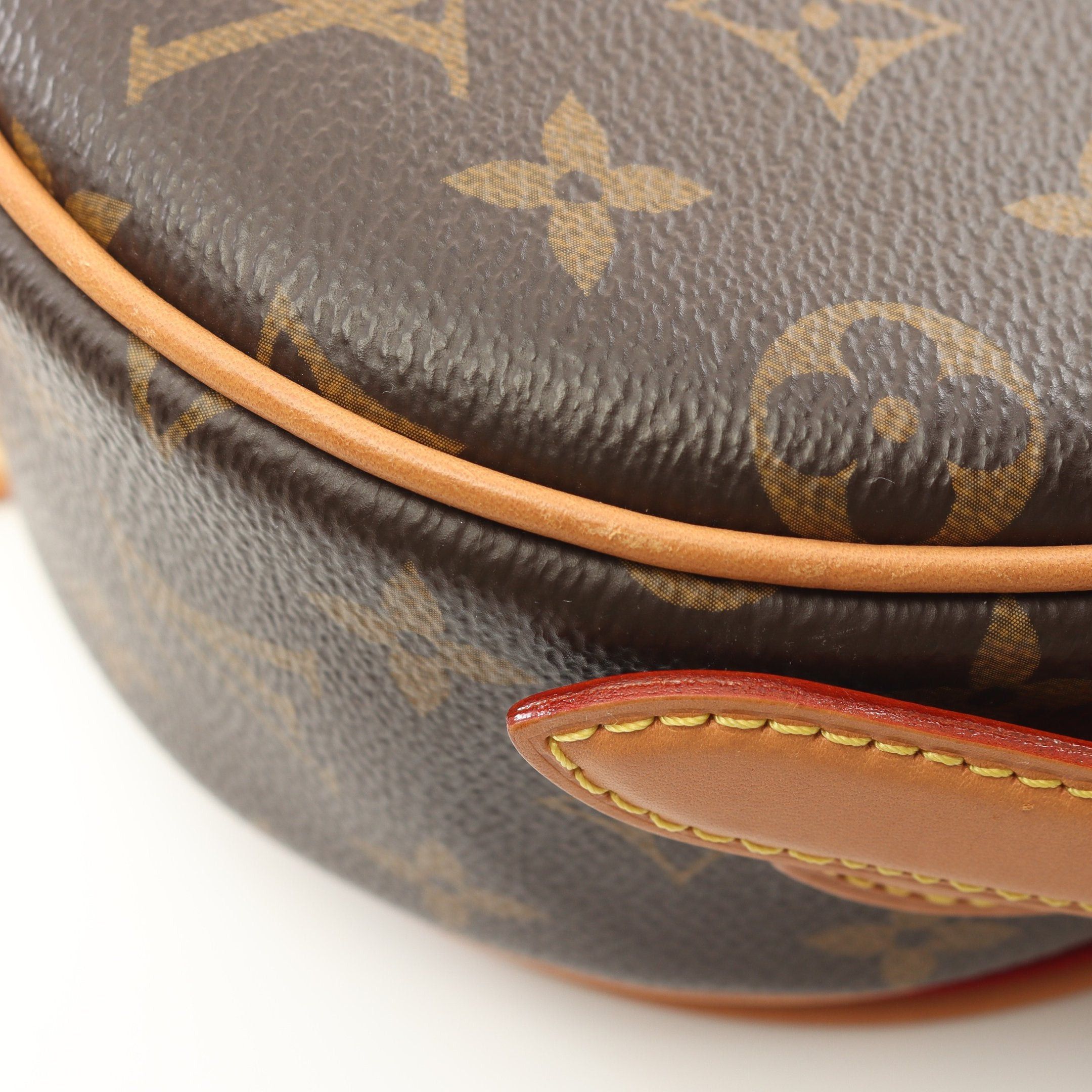 Louis Vuitton Tambourine Monogram Shoulder Bag Leather Brown