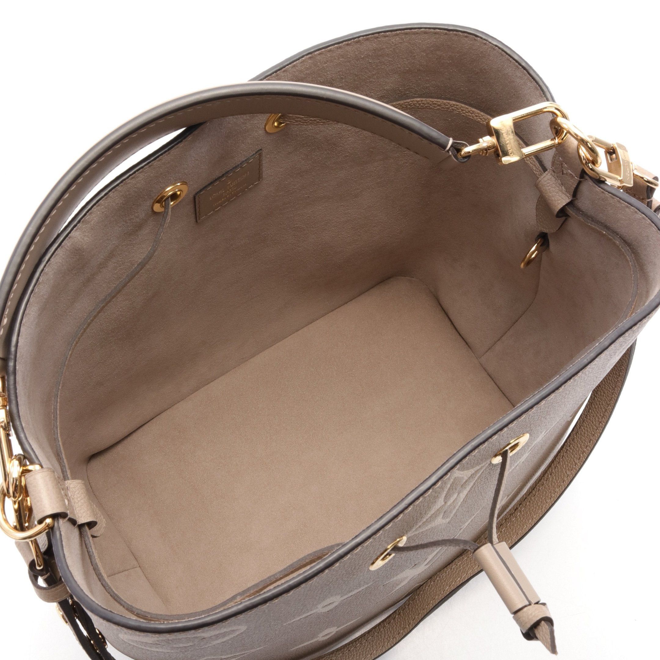 Louis Vuitton Louis Vuitton Neo Noe Mm Bicolor Monogram Empreinte Tourterelle Claim Shoulder Bag Leather Gray Beige Light Size ONE SIZE - 3 Thumbnail