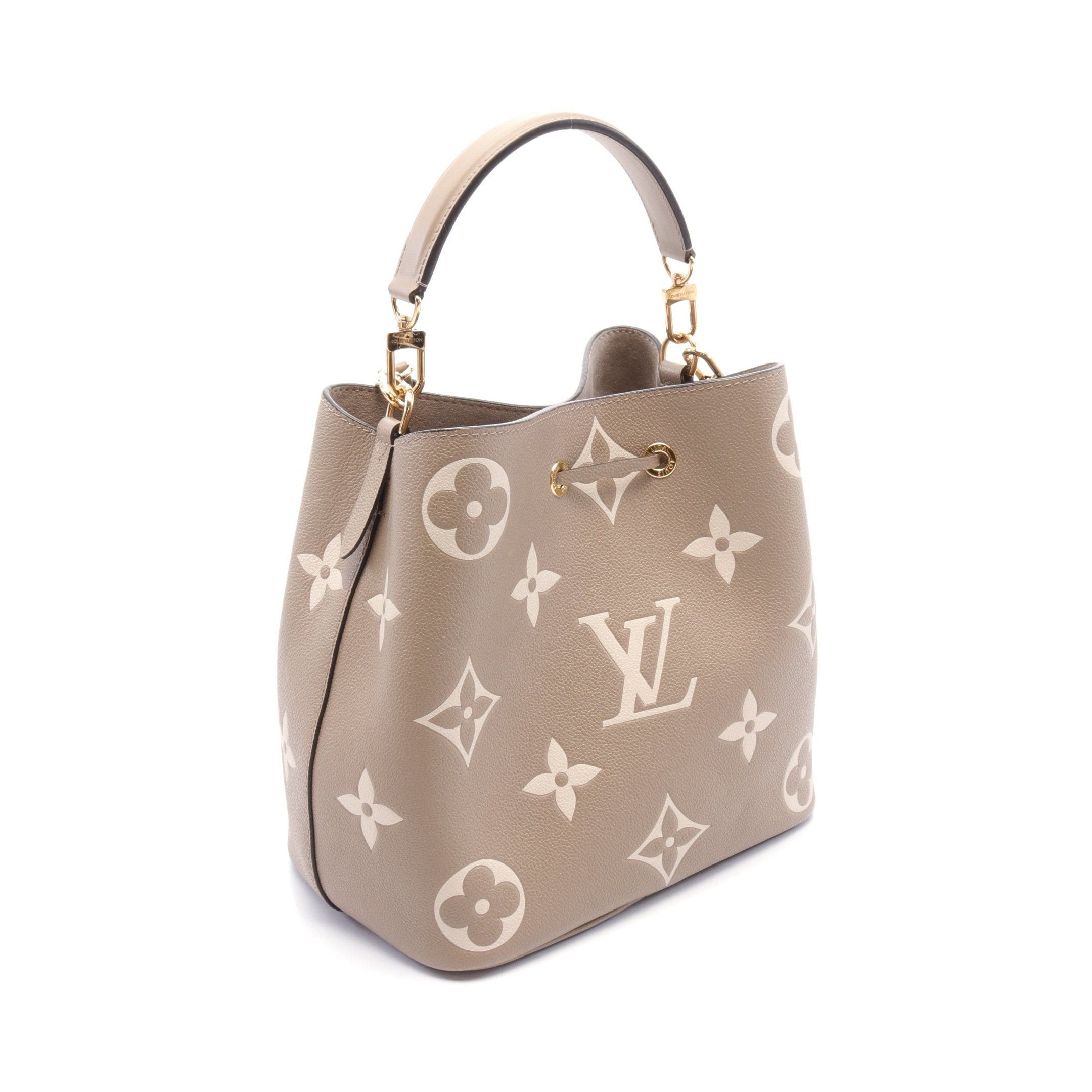 Louis Vuitton Louis Vuitton Neo Noe Mm Bicolor Monogram Empreinte Tourterelle Claim Shoulder Bag Leather Gray Beige Light Size ONE SIZE - 2 Thumbnail