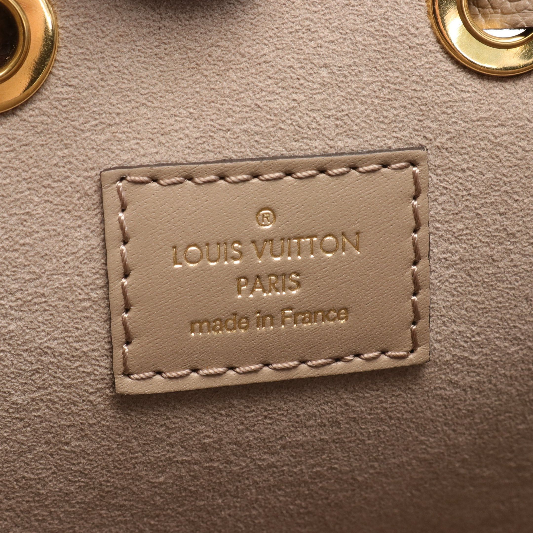 Louis Vuitton Louis Vuitton Neo Noe Mm Bicolor Monogram Empreinte Tourterelle Claim Shoulder Bag Leather Gray Beige Light Size ONE SIZE - 4 Thumbnail