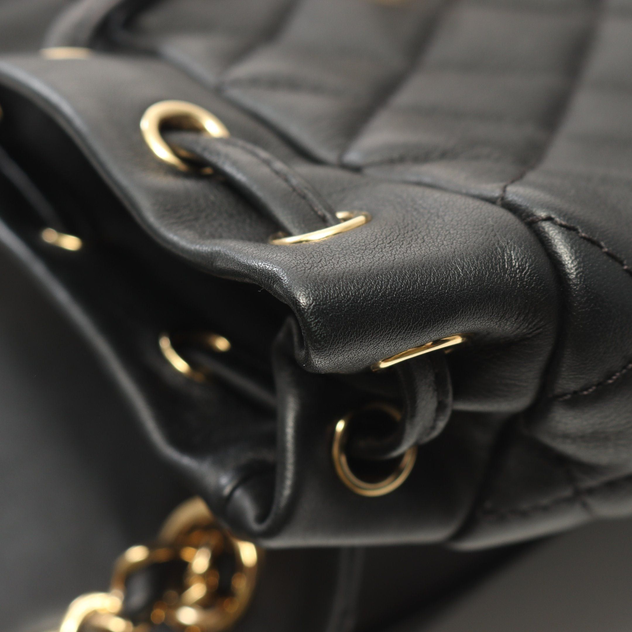 Chanel Chanel Matelasse Backpack Rucksack Lambskin Black Gold Hardware Size ONE SIZE - 7 Thumbnail