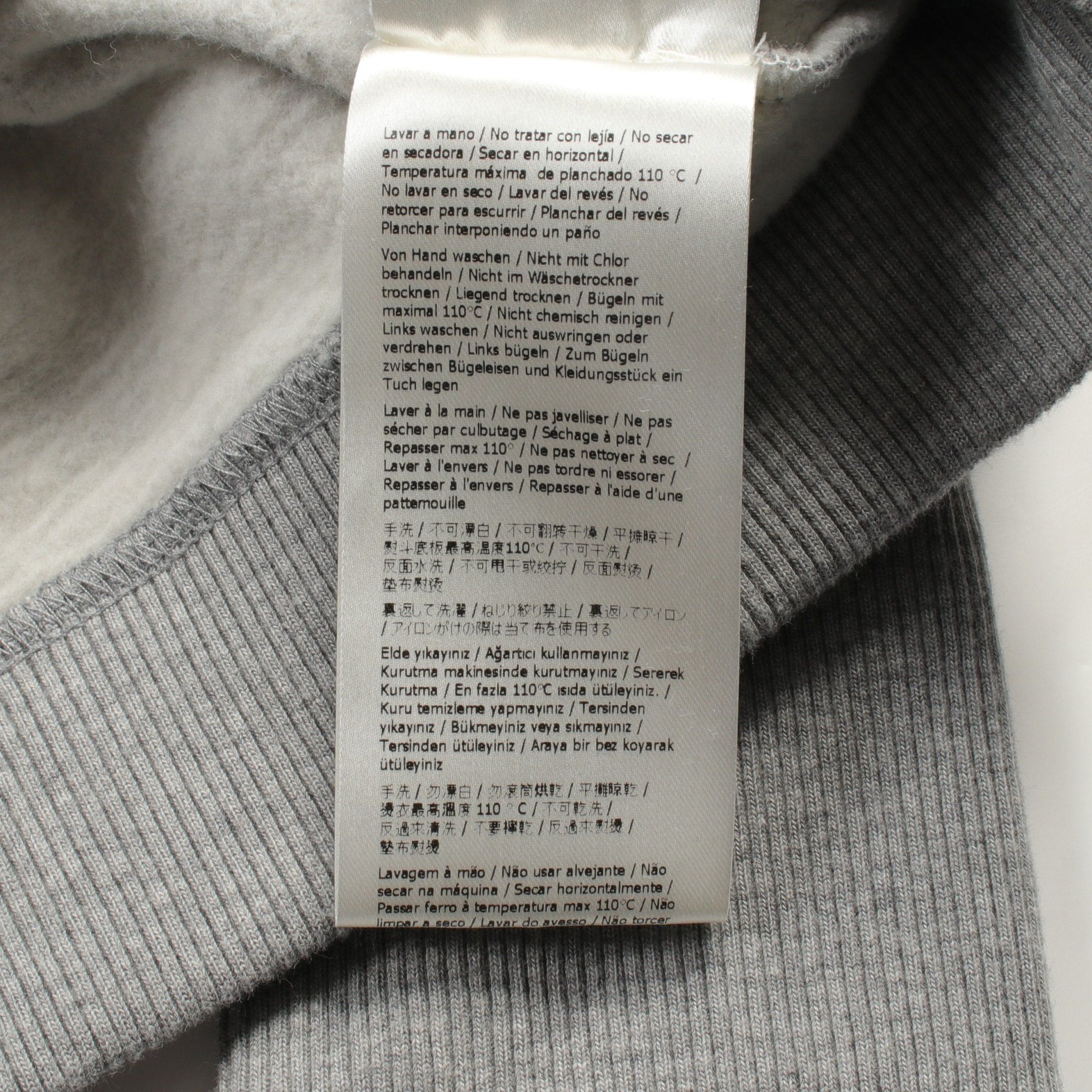 Fendi Fendi Pullover Hoodie Logo Embroidery Cotton Gray Size ONE SIZE - 6 Thumbnail