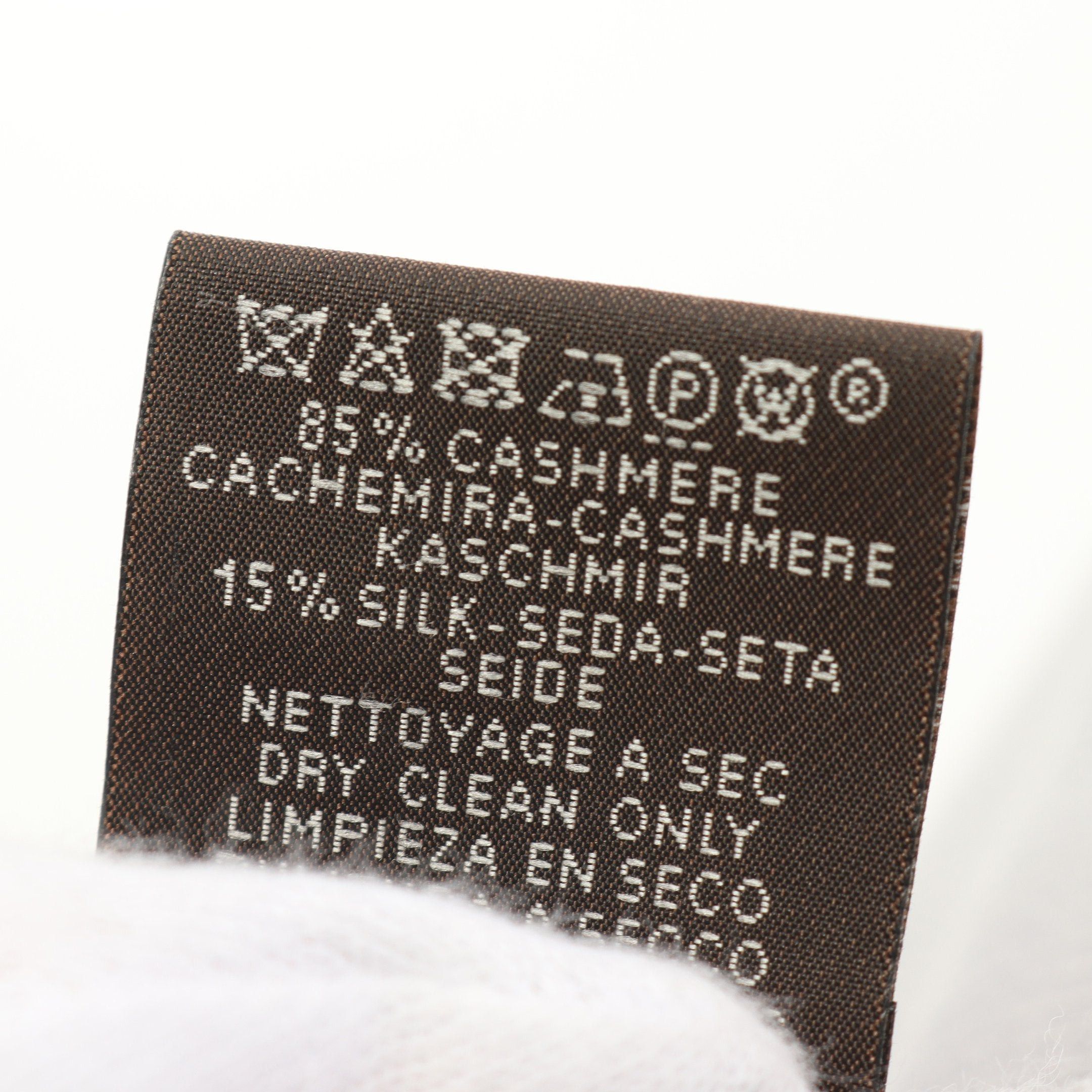 Hermes Hermes New Libris Stall Shawl Cashmere Silk Light Gray Size ONE SIZE - 3 Thumbnail