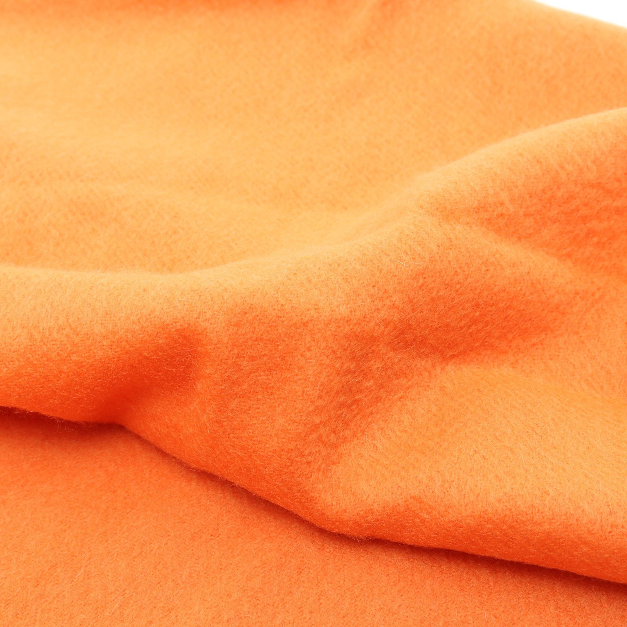 Hermes Hermes Scarf Logo Embroidery Cashmere Orange Size ONE SIZE - 3 Thumbnail