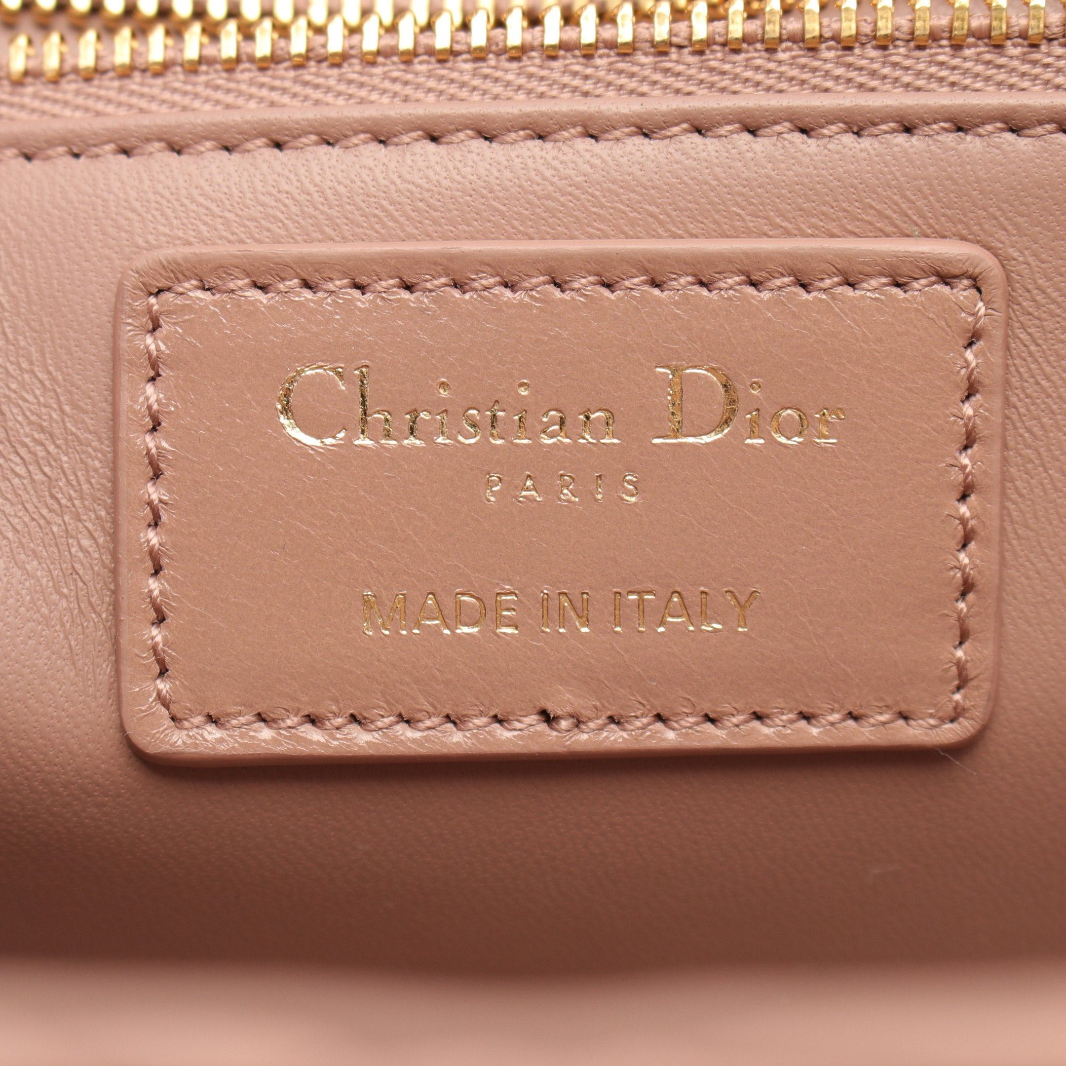 Dior Dior 30 Montaigne Chain Shoulder Bag Gather Leather Pink Beige Size ONE SIZE - 4 Thumbnail