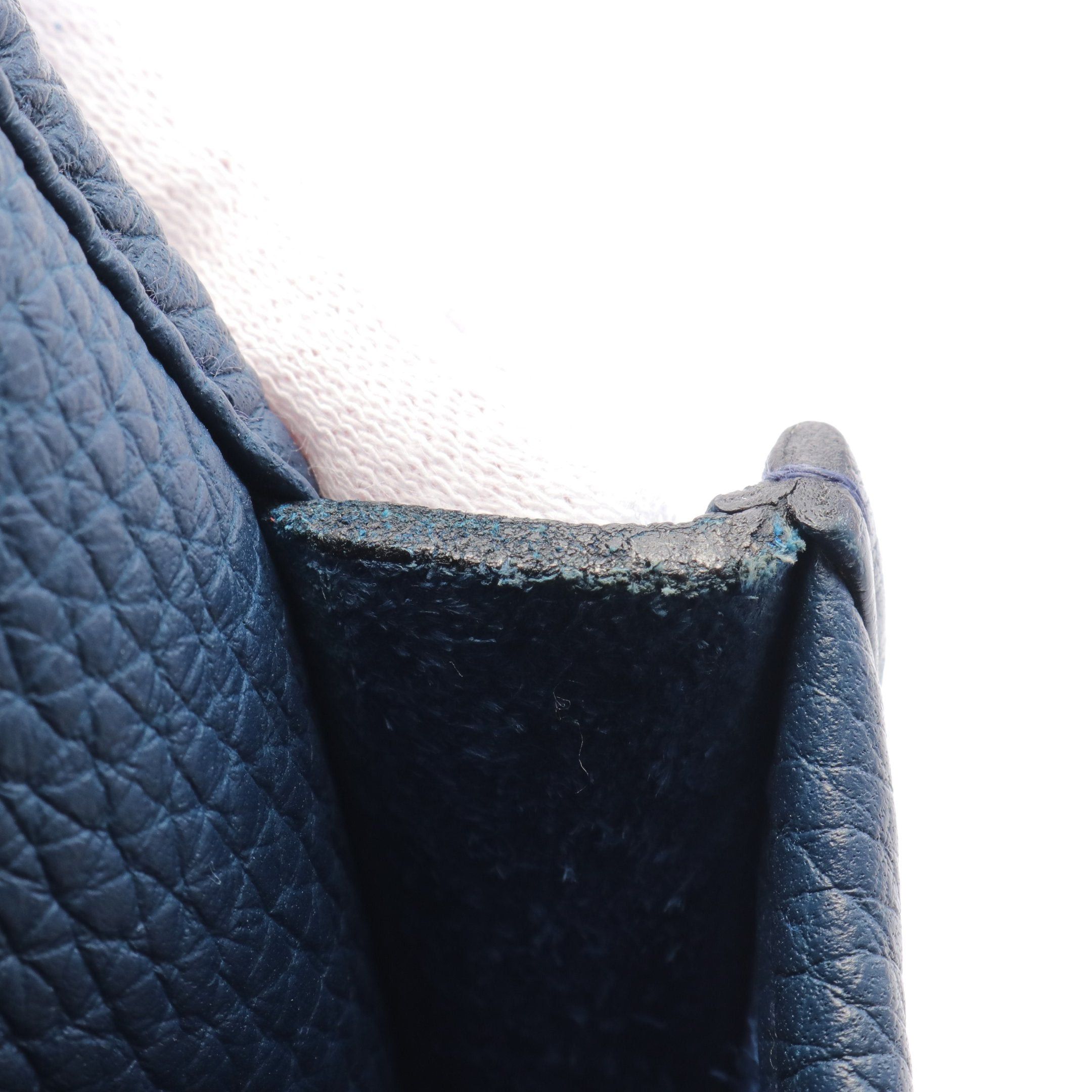 Hermes Hermes Evelyn 3 Troyes Pm Shoulder Bag Clemence Leather Dark Blue Silver Hardware □N Engraved Size ONE SIZE - 8 Thumbnail