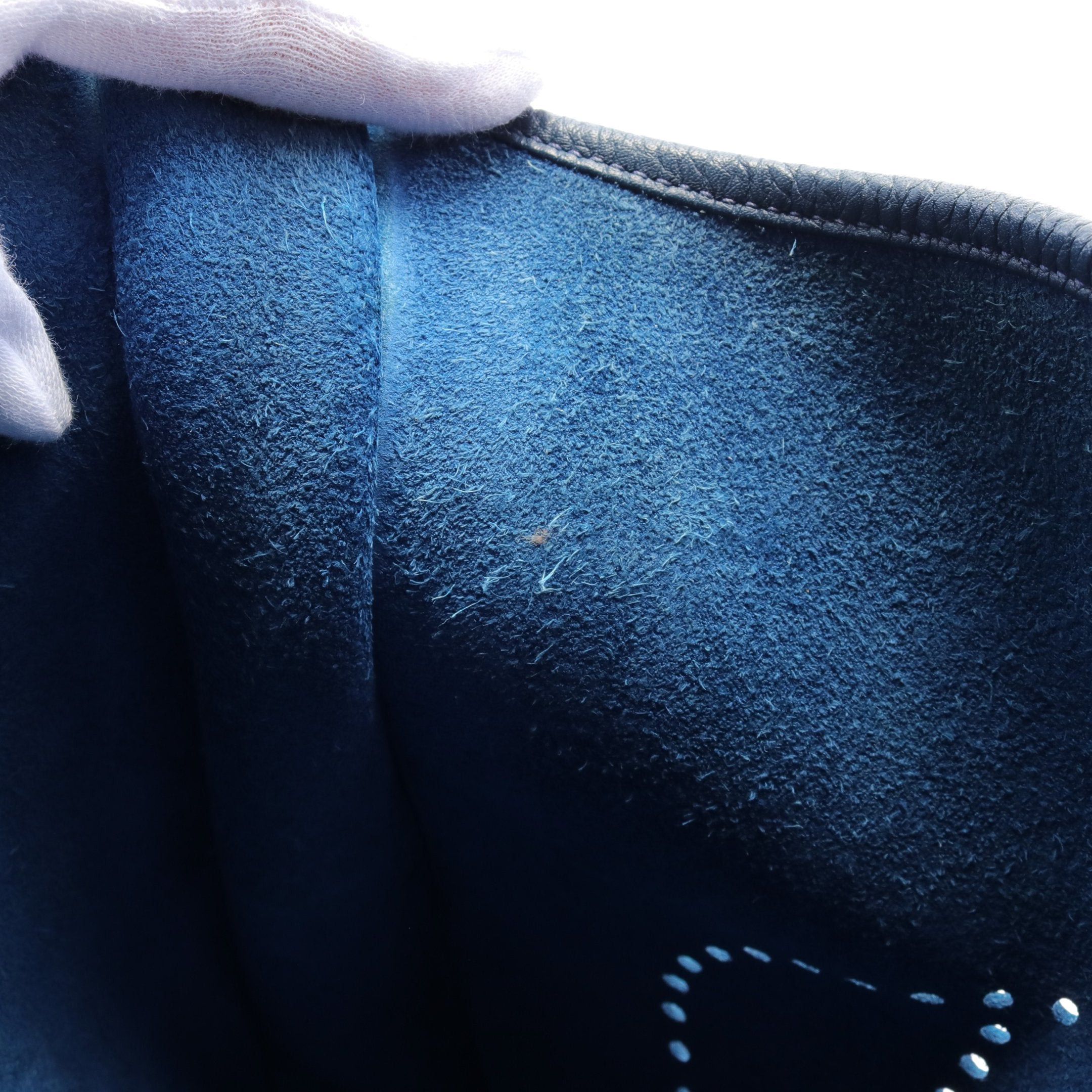 Hermes Hermes Evelyn 3 Troyes Pm Shoulder Bag Clemence Leather Dark Blue Silver Hardware □N Engraved Size ONE SIZE - 6 Thumbnail