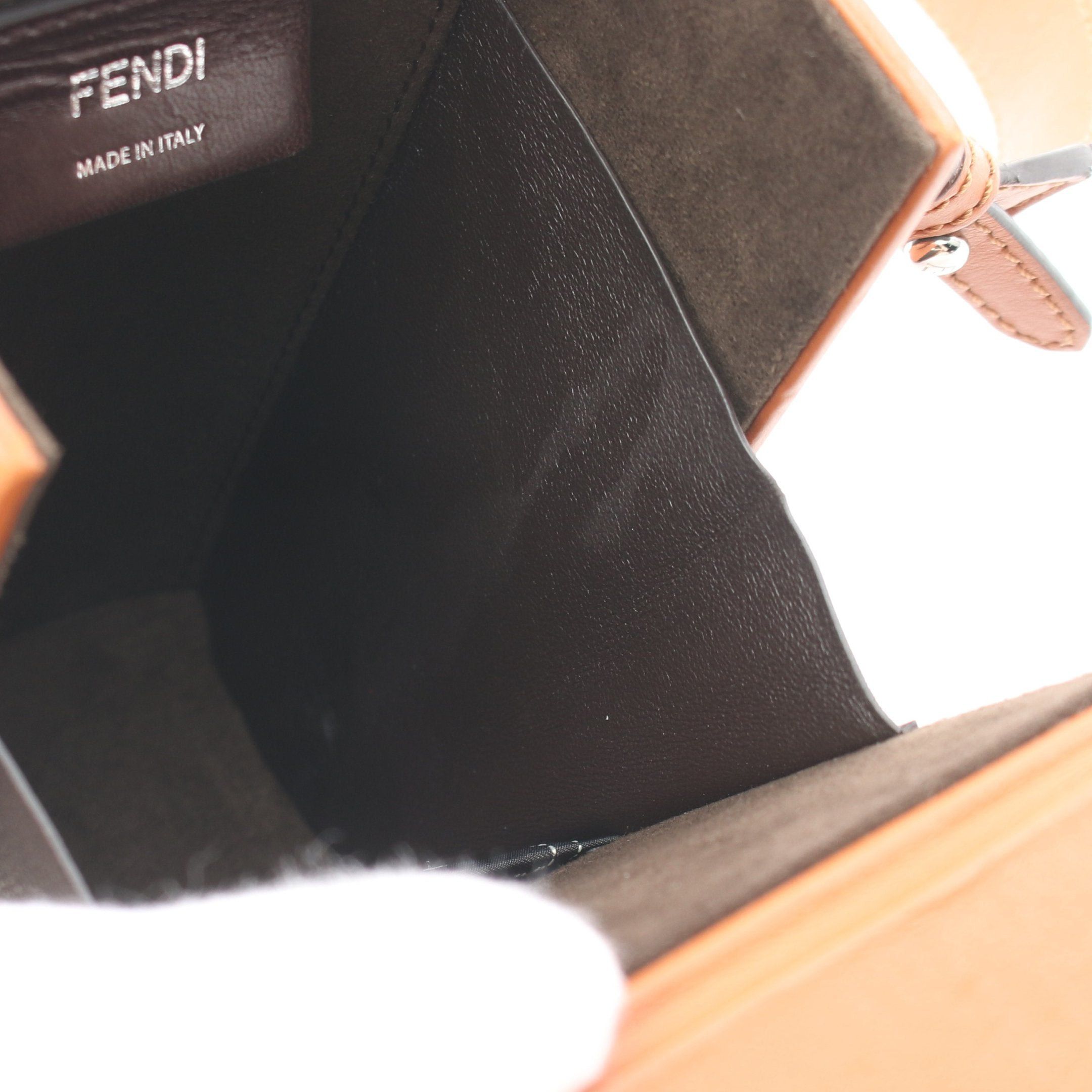 Fendi Fendi Box Shoulder Bag Leather Light Brown Size ONE SIZE - 5 Thumbnail