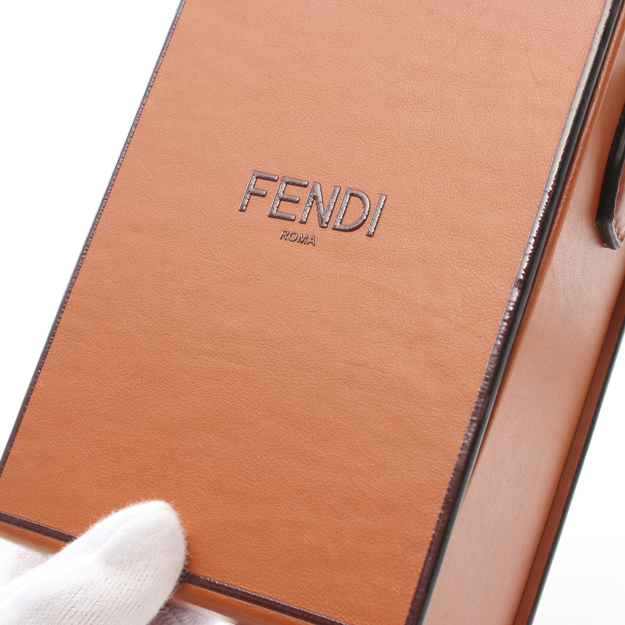 Fendi Fendi Box Shoulder Bag Leather Light Brown Size ONE SIZE - 11 Thumbnail