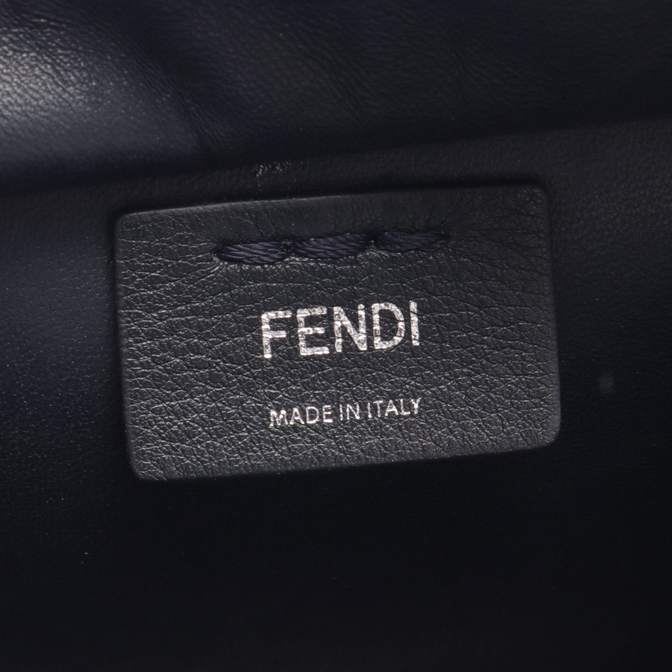 Fendi Fendi Mini Troisours Handbag Leather Dark Navy Size ONE SIZE - 4 Thumbnail