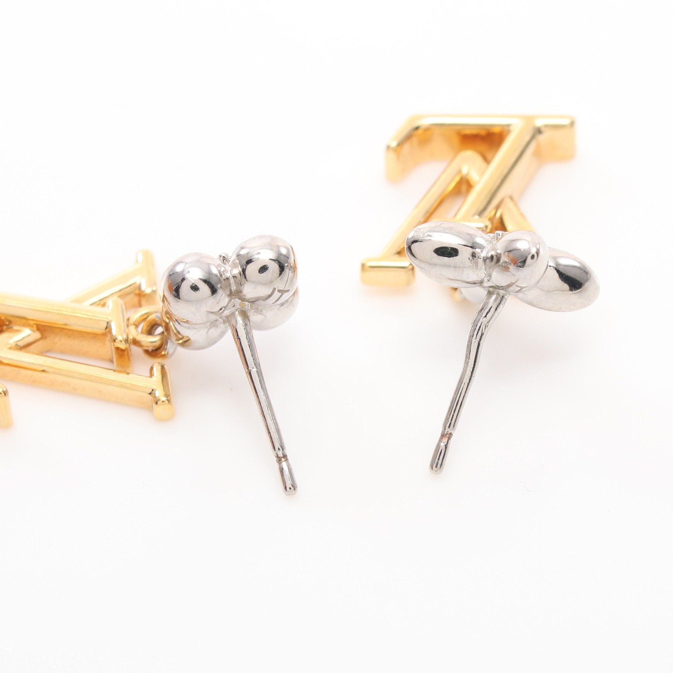 Louis Vuitton Louis Vuitton Earrings Pandanus Lv Iconic Flower Gp Gold Silver Size ONE SIZE - 6 Thumbnail