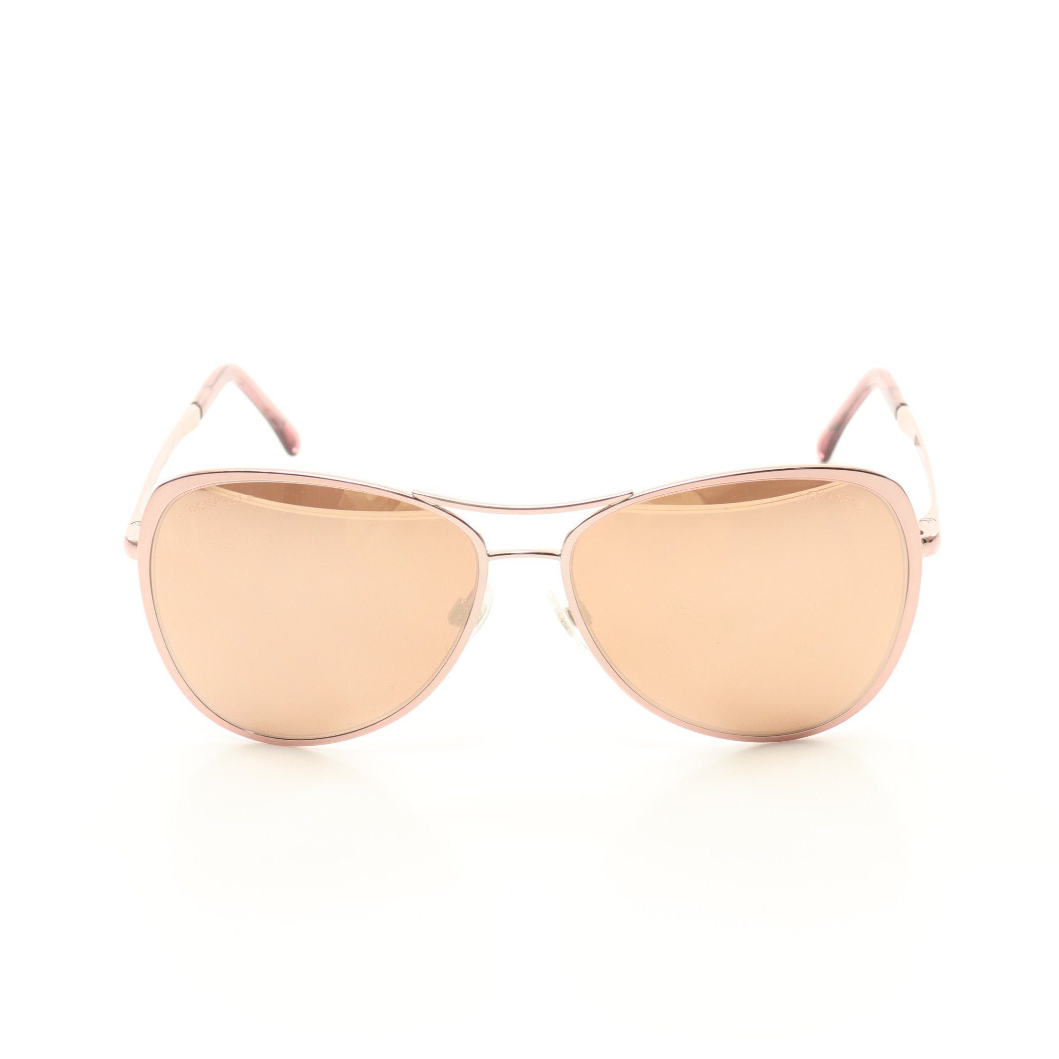 Chanel Chanel Sunglasses Pink Gold Size ONE SIZE - 2 Thumbnail