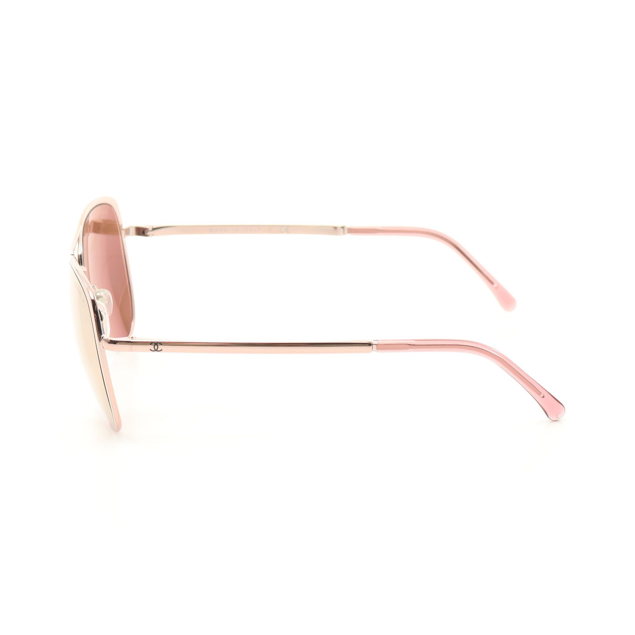 Chanel Chanel Sunglasses Pink Gold Size ONE SIZE - 3 Thumbnail