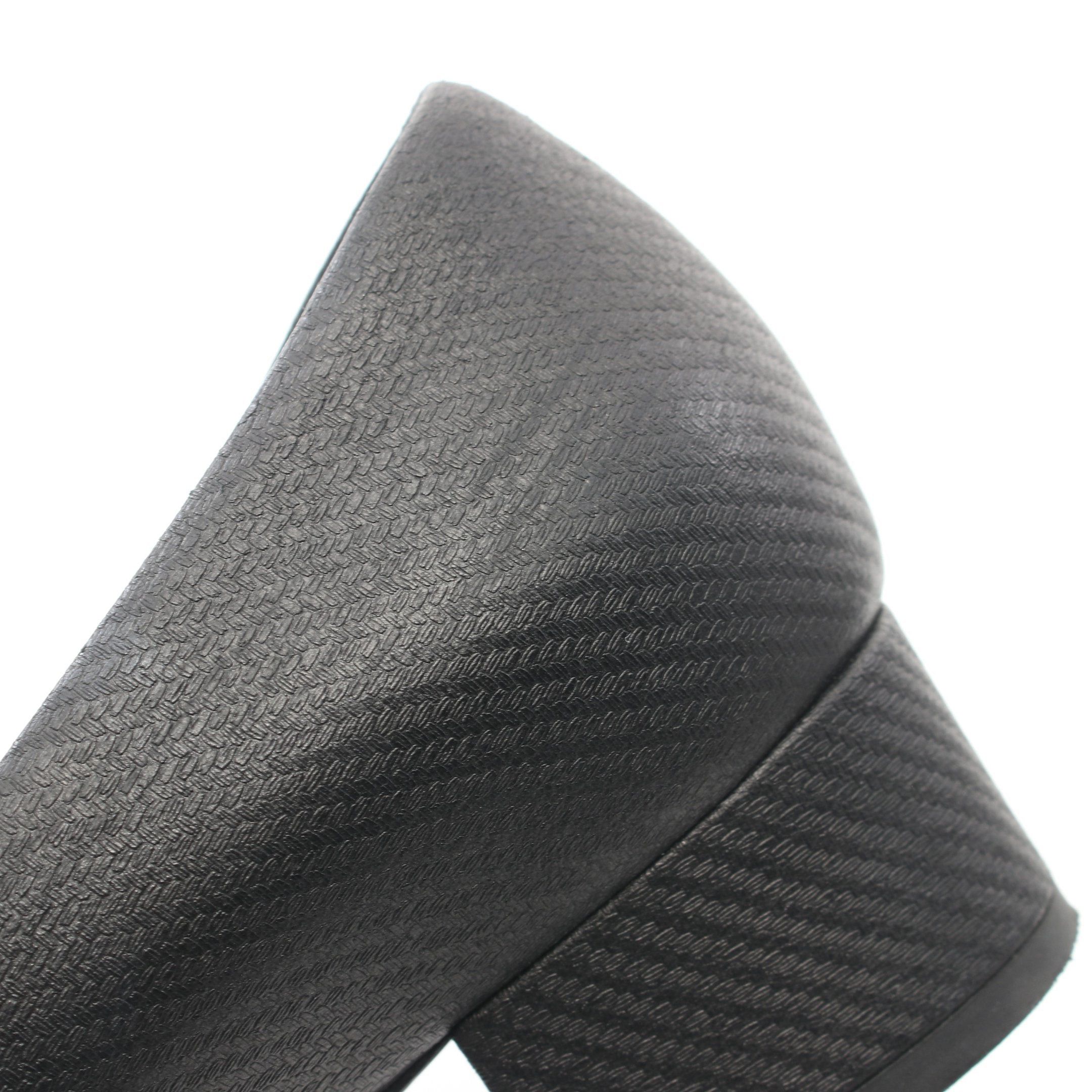 Chanel Chanel Coco Mark Round Toe Pumps Leather Black Size ONE SIZE - 7 Thumbnail