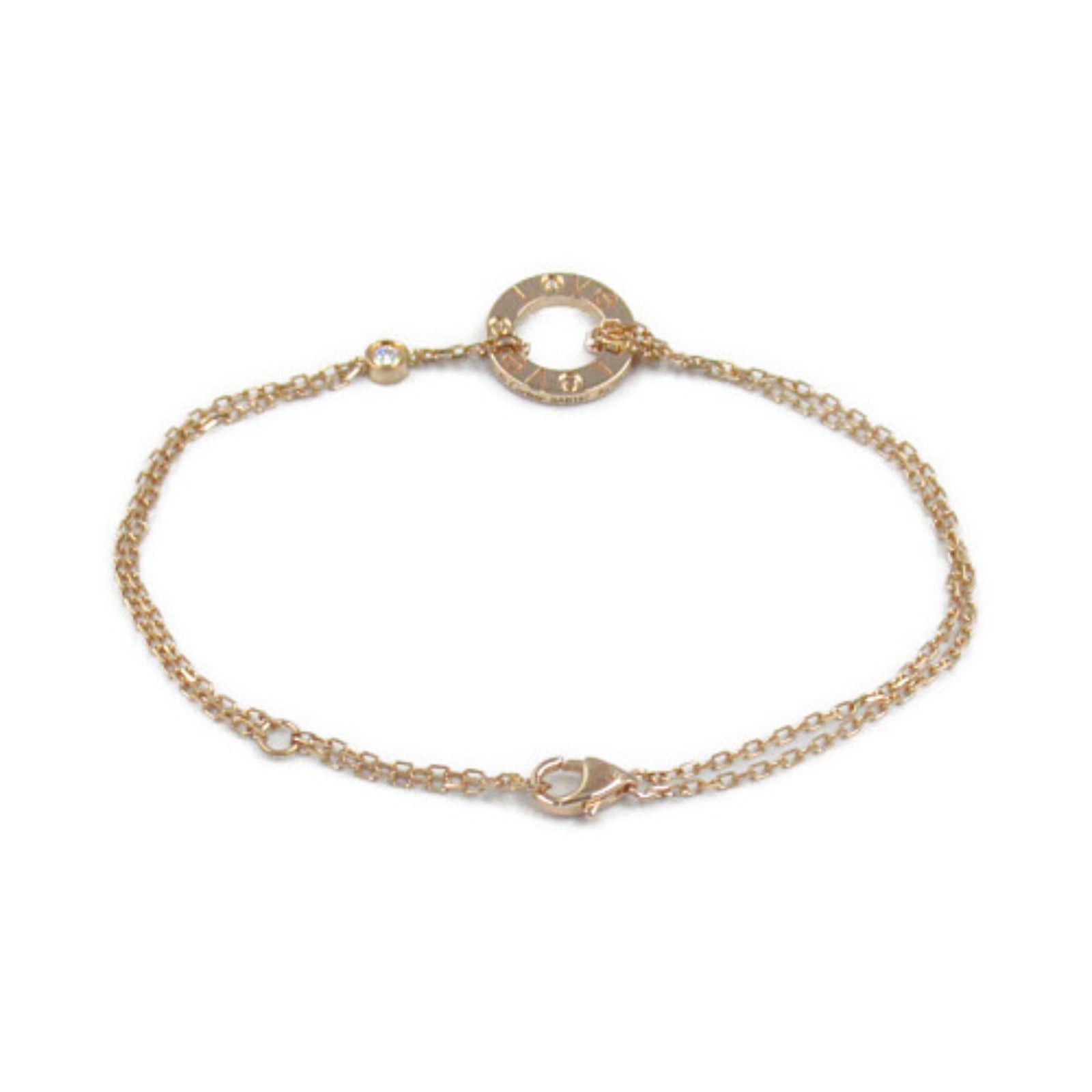 Cartier Cartier Love Circle Bracelet K18Pg (Pink Gold) Diamond Clear Size ONE SIZE - 2 Thumbnail