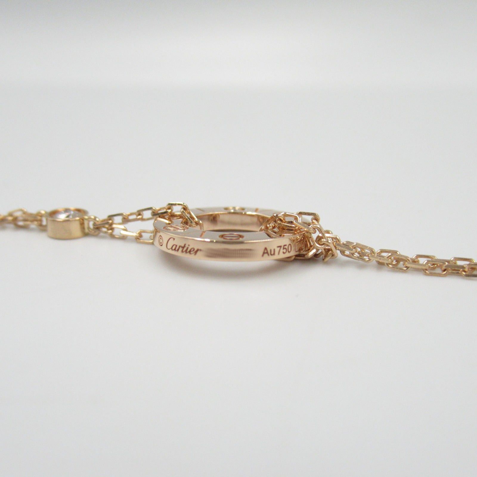 Cartier Cartier Love Circle Bracelet K18Pg (Pink Gold) Diamond Clear Size ONE SIZE - 4 Thumbnail