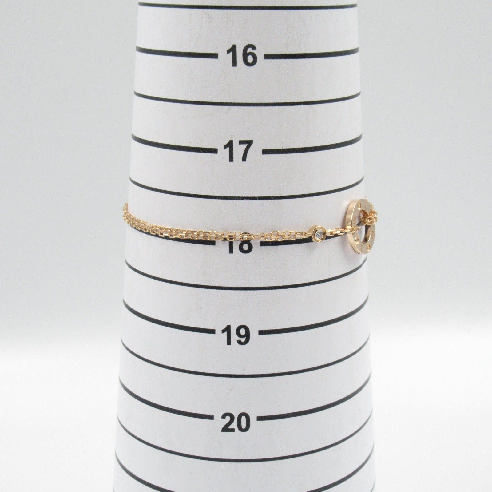 Cartier Cartier Love Circle Bracelet K18Pg (Pink Gold) Diamond Clear Size ONE SIZE - 7 Thumbnail