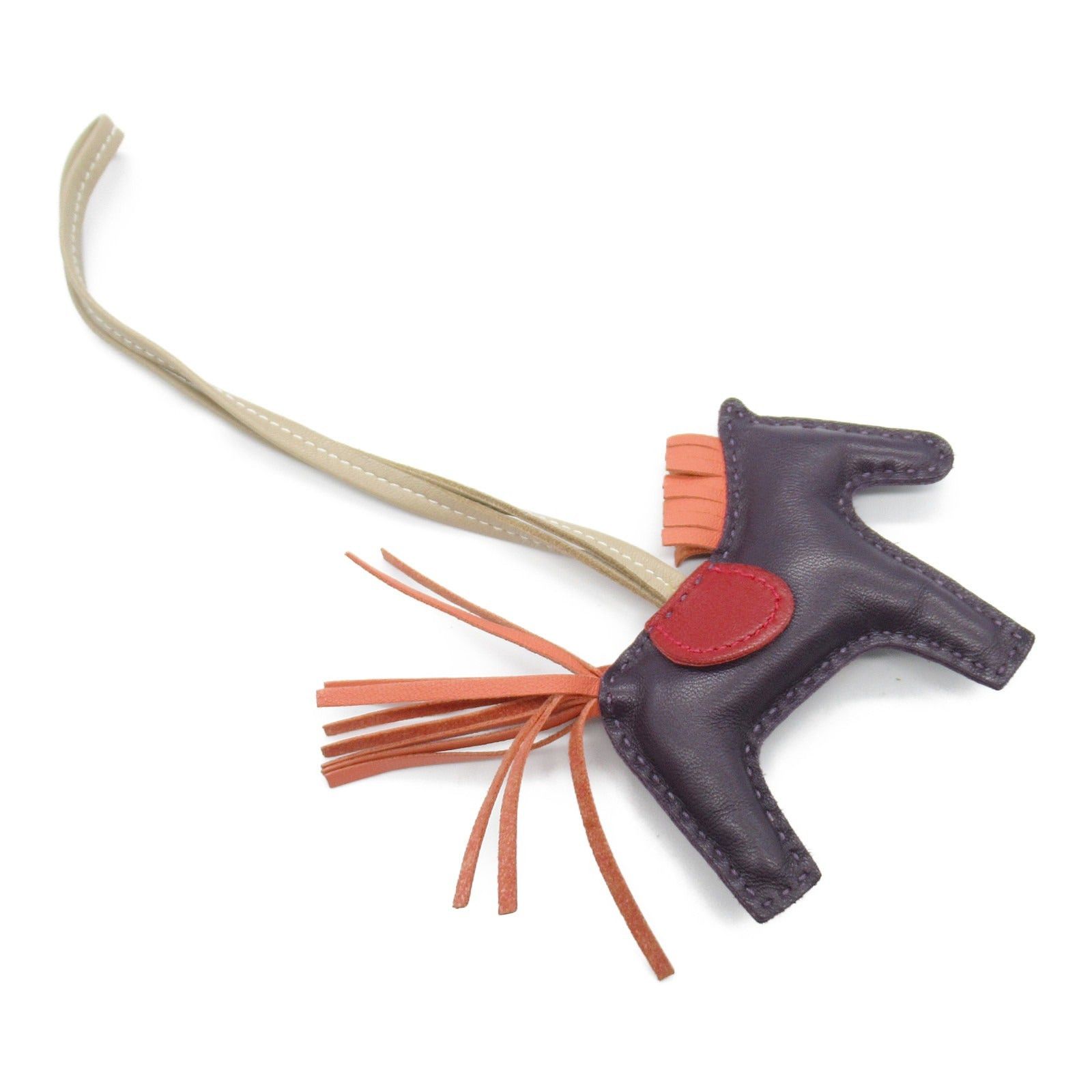 Hermes Hermes Rodeo Pm Raisin/Flamingo/Rouge Vif Charm Leather Aagneau Purple Flamingo/Rouge Vie Leysin A Stamp Size ONE SIZE - 3 Thumbnail