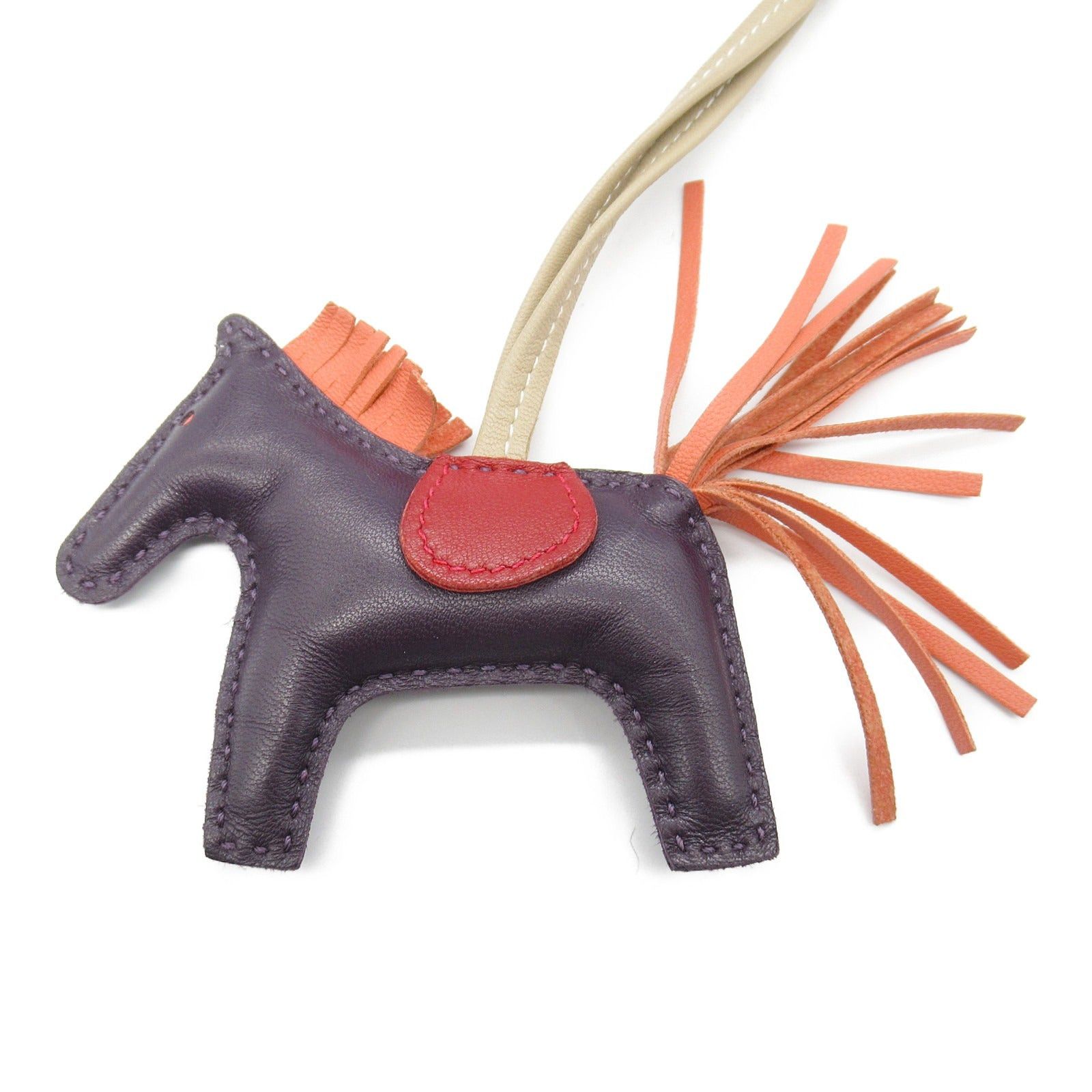Hermes Hermes Rodeo Pm Raisin/Flamingo/Rouge Vif Charm Leather Aagneau Purple Flamingo/Rouge Vie Leysin A Stamp Size ONE SIZE - 2 Thumbnail