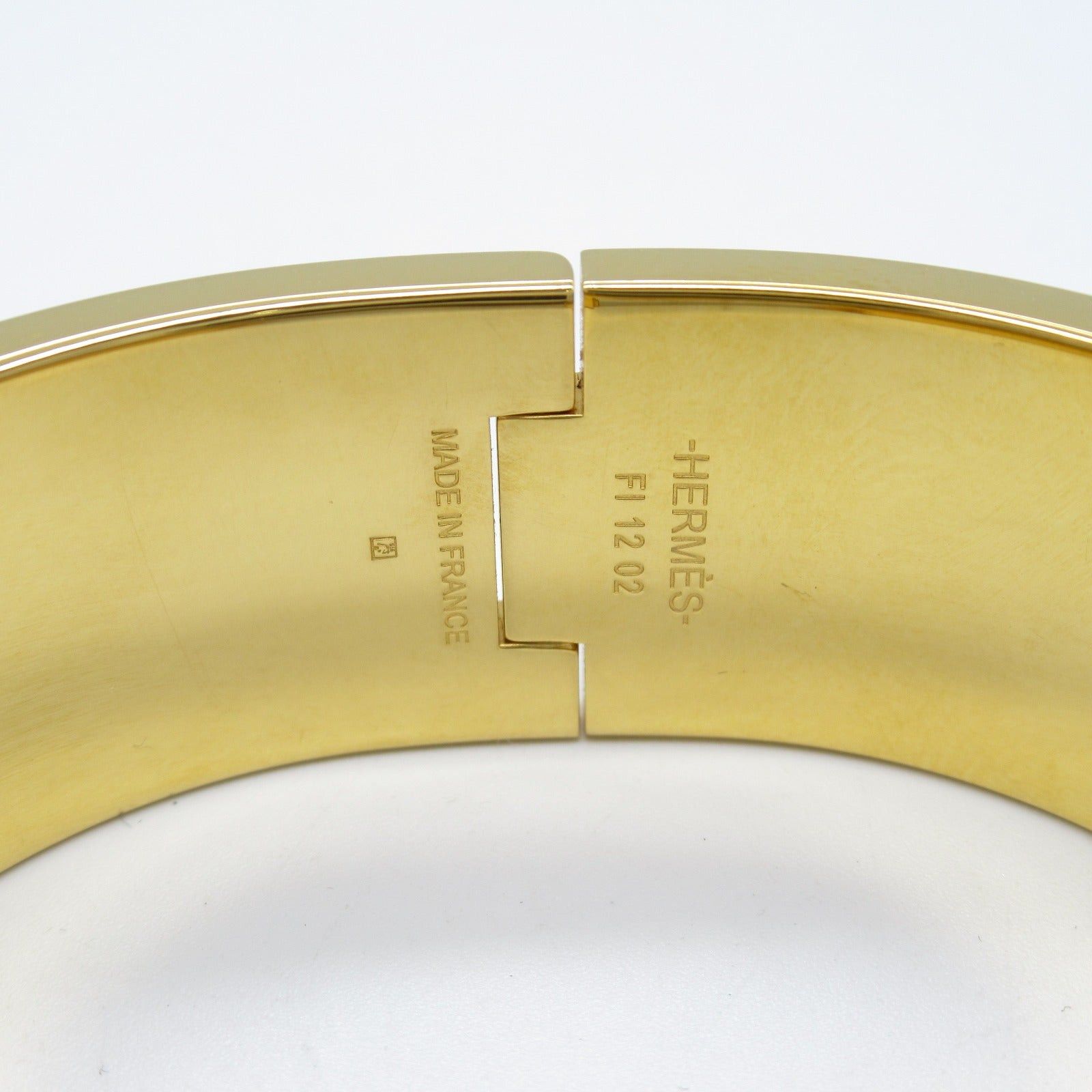 Hermes Hermes H Bangle Gm Gp (Gold Plated) Beige Size ONE SIZE - 5 Thumbnail