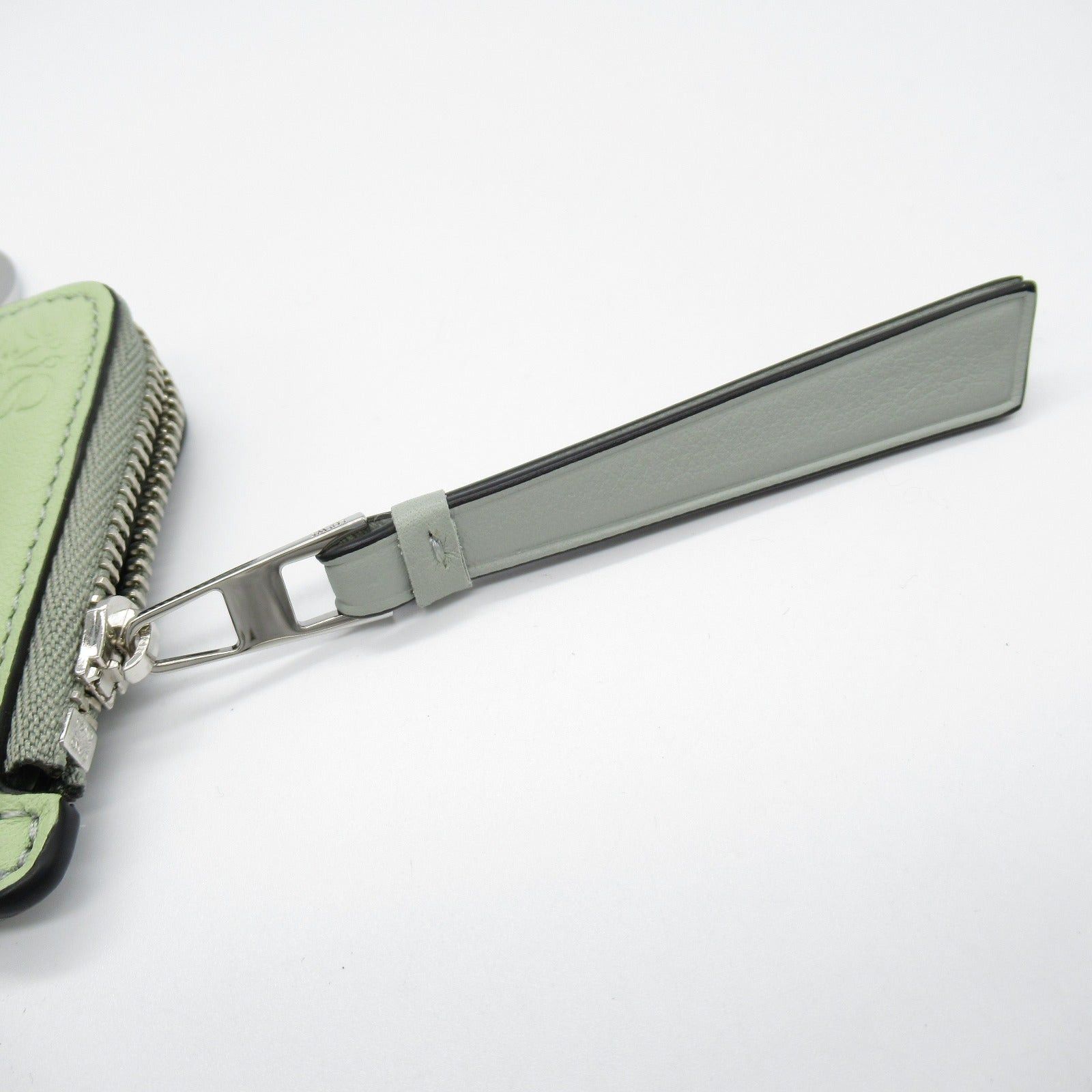 Loewe Loewe Puzzle Coin Purse Leather Green Light Green/Gray Size ONE SIZE - 8 Thumbnail