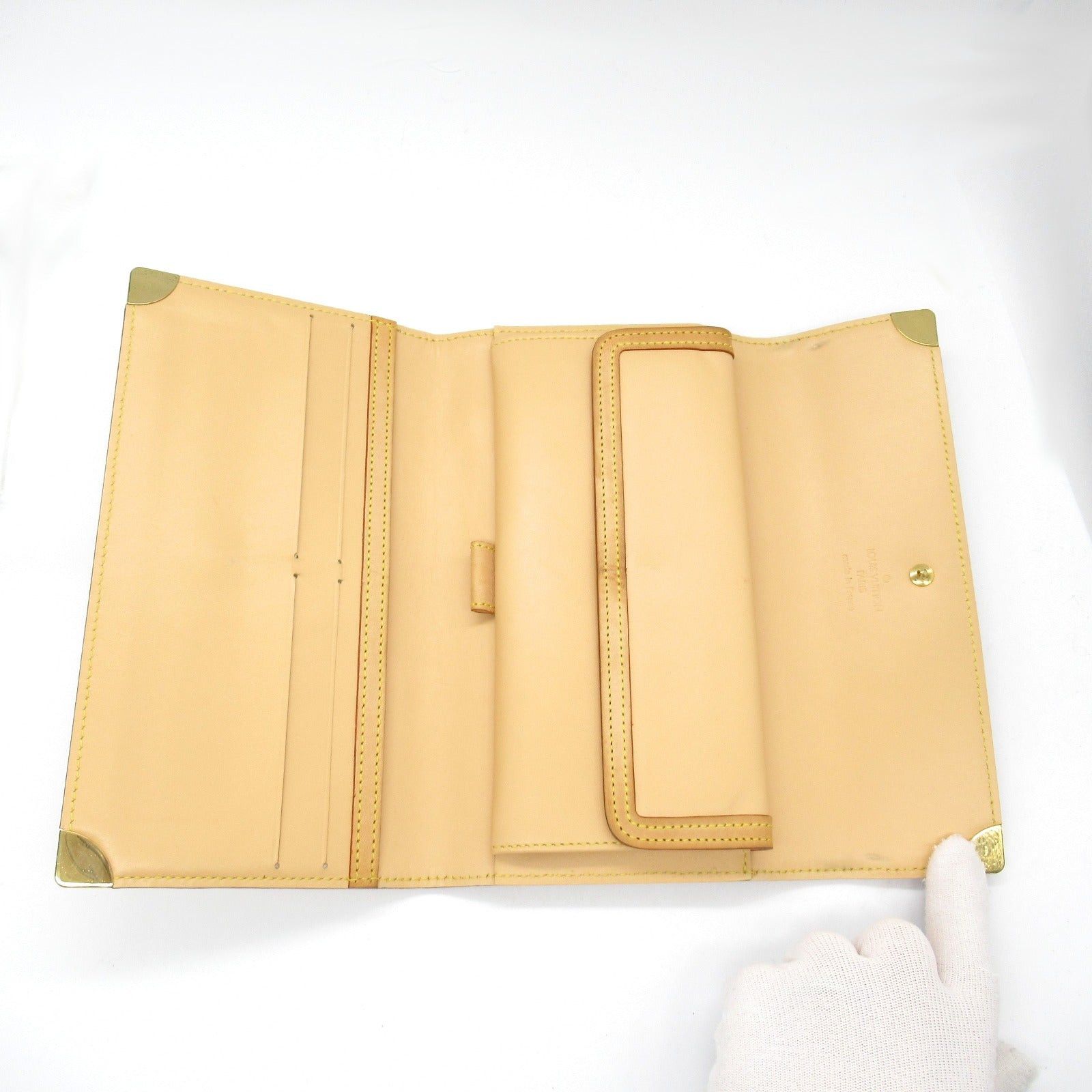 Louis Vuitton Louis Vuitton Porto Tresor International Trifold Long Wallet Leather Monogram Multicolor White Bron Size ONE SIZE - 5 Thumbnail