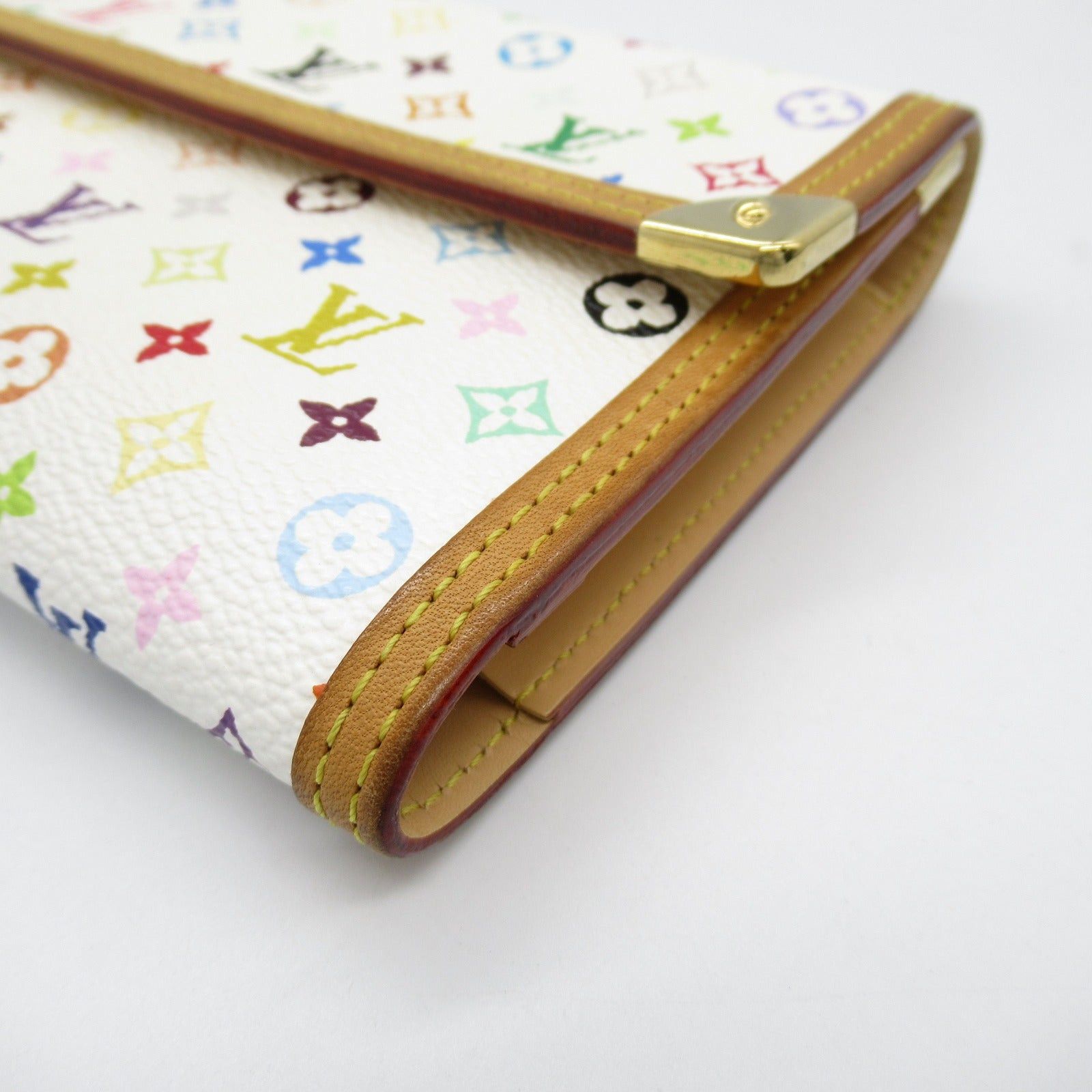 Louis Vuitton Louis Vuitton Porto Tresor International Trifold Long Wallet Leather Monogram Multicolor White Bron Size ONE SIZE - 12 Thumbnail