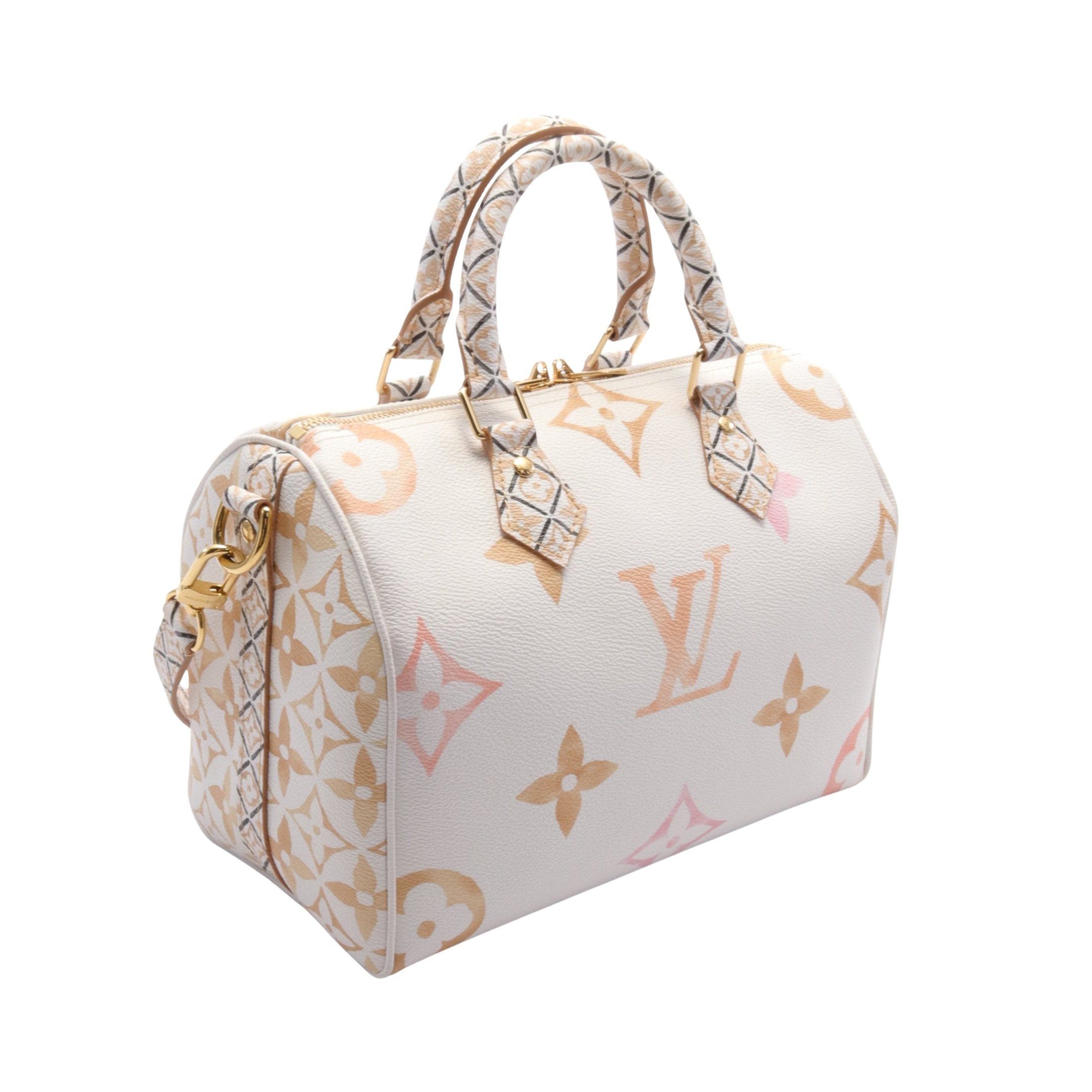 Louis Vuitton Louis Vuitton Speedy 25 Lv By The Pool Handbag Mini Boston Bag Off White Multicolor Size ONE SIZE - 2 Thumbnail