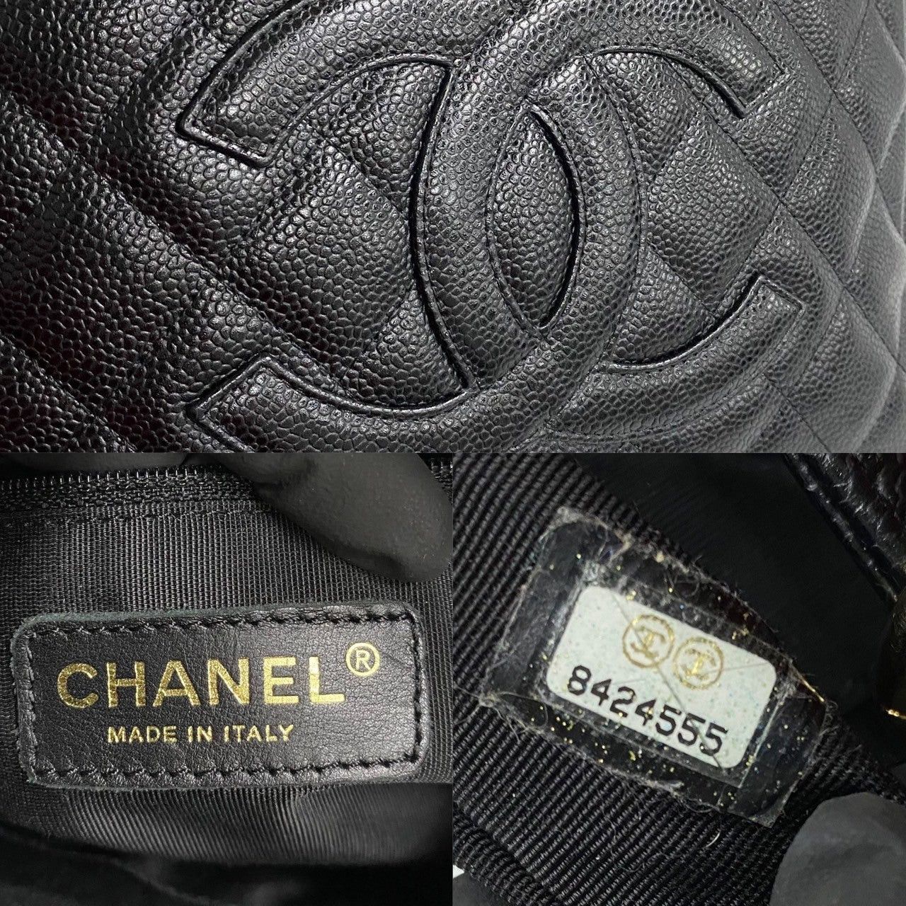 Chanel Chanel Tote Bag Black Leather Size ONE SIZE - 3 Thumbnail